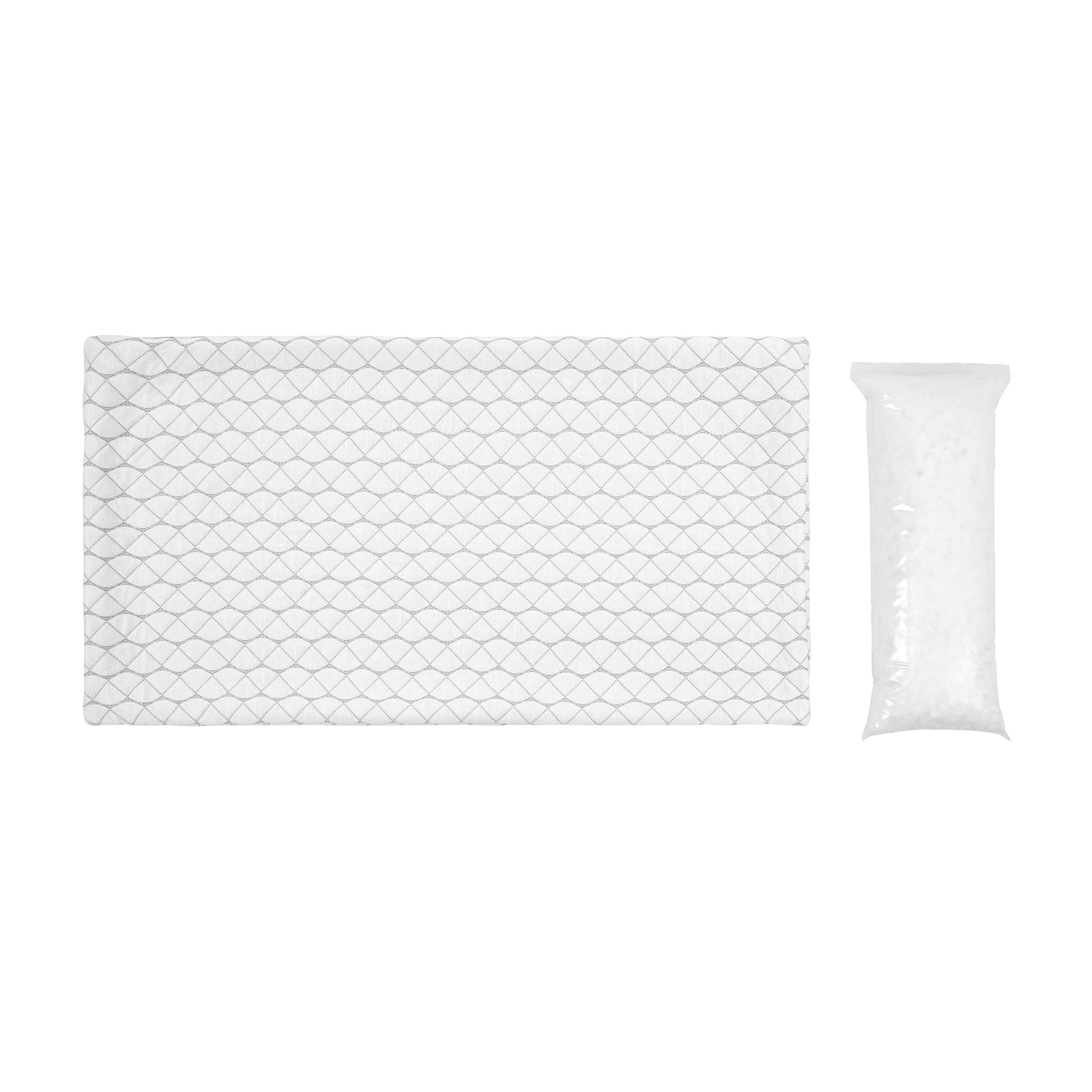 Bed Pillow for Sleeping, Queen Size Luxury Quality Hotel Pillow with Memory Foam Fill, Supportive & Adjustable, Includes Natural Firber Pillowcase, Bedding for Back, Stomach and Side Sleepers