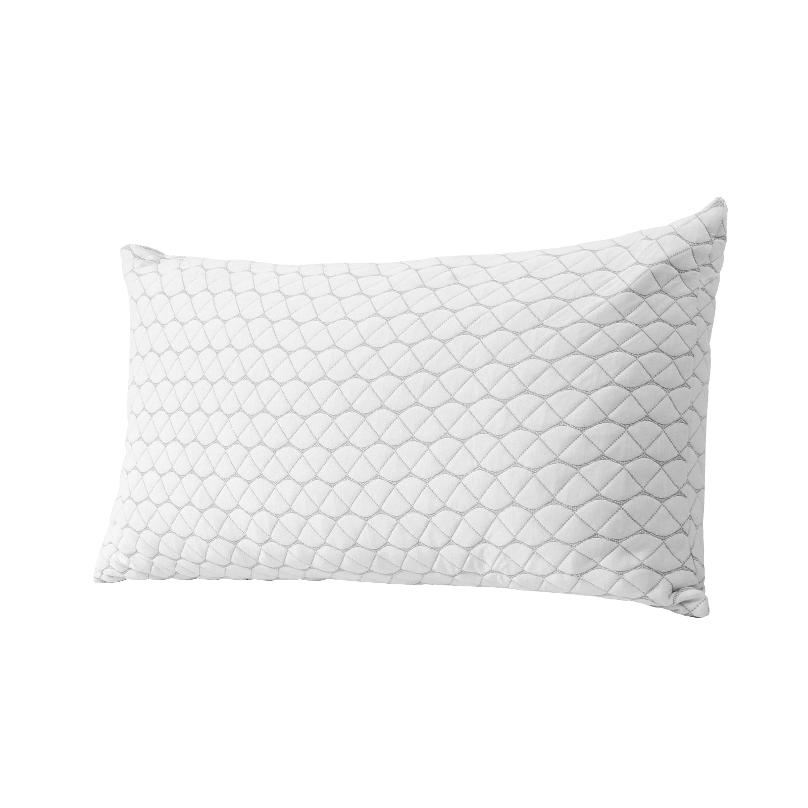 Bed Pillow for Sleeping, Queen Size Luxury Quality Hotel Pillow with Memory Foam Fill, Supportive & Adjustable, Includes Natural Firber Pillowcase, Bedding for Back, Stomach and Side Sleepers