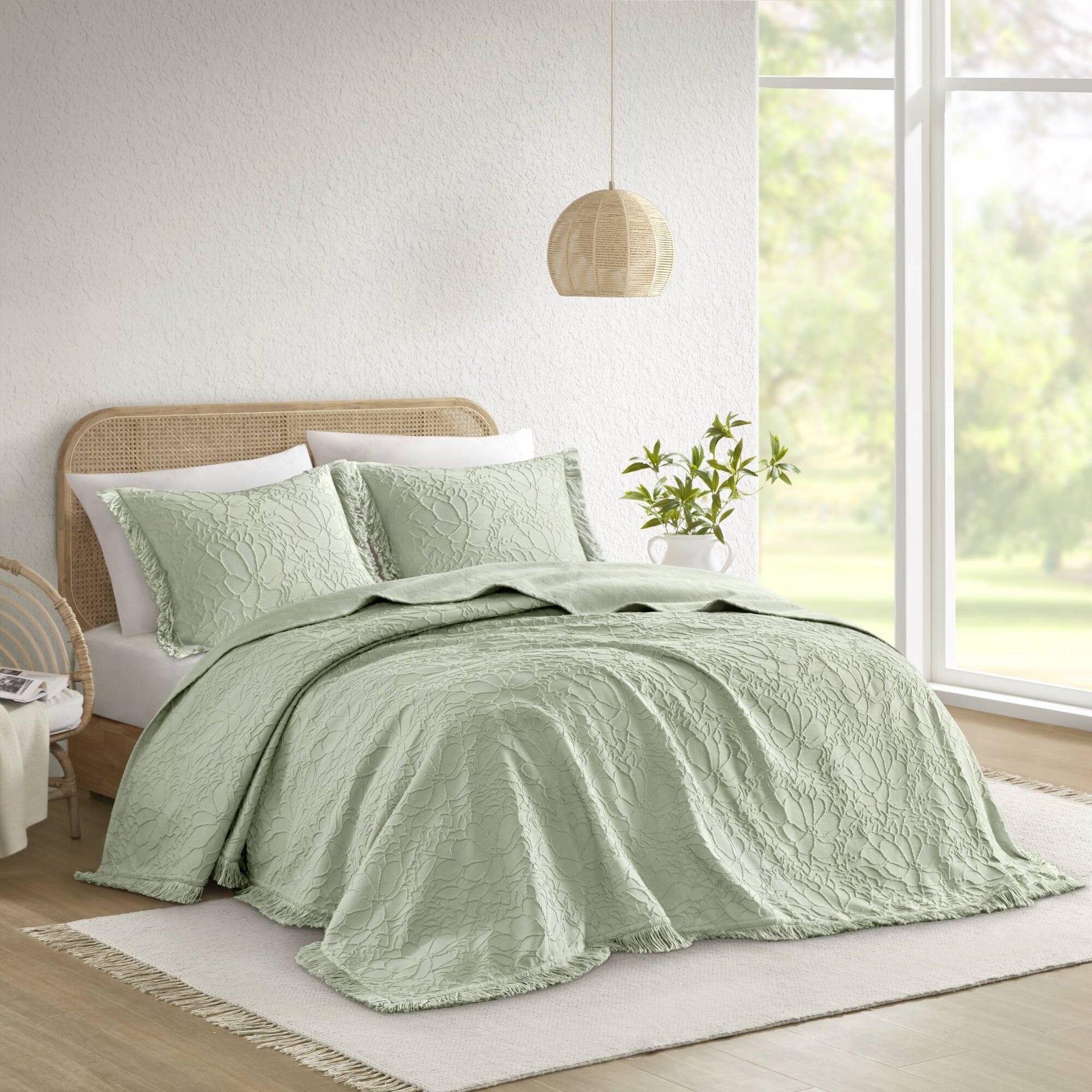 3PCS Queen Bedspread Set