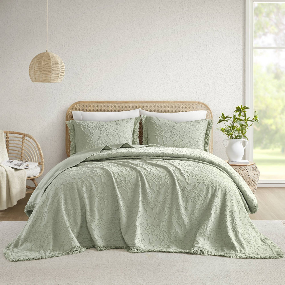 3PCS Queen Bedspread Set