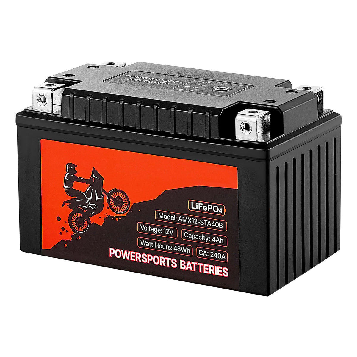 Motorcycle Battery 12V 4Ah YTX12-BS High Performance Powersports Battery