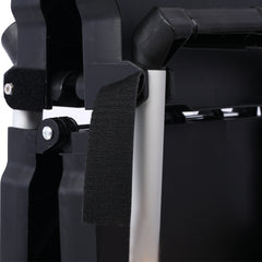 3 Layers Folding Collapsible Service Cart Pack-N-Roll Folding Collapsible Service Cart, Black, 50 Lb. Load Capacity per Shelf
