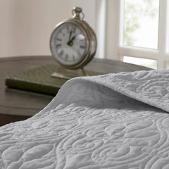 Reversible Bedspread Set Grey Queen