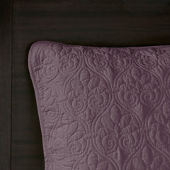 Reversible Bedspread Set Purple Queen