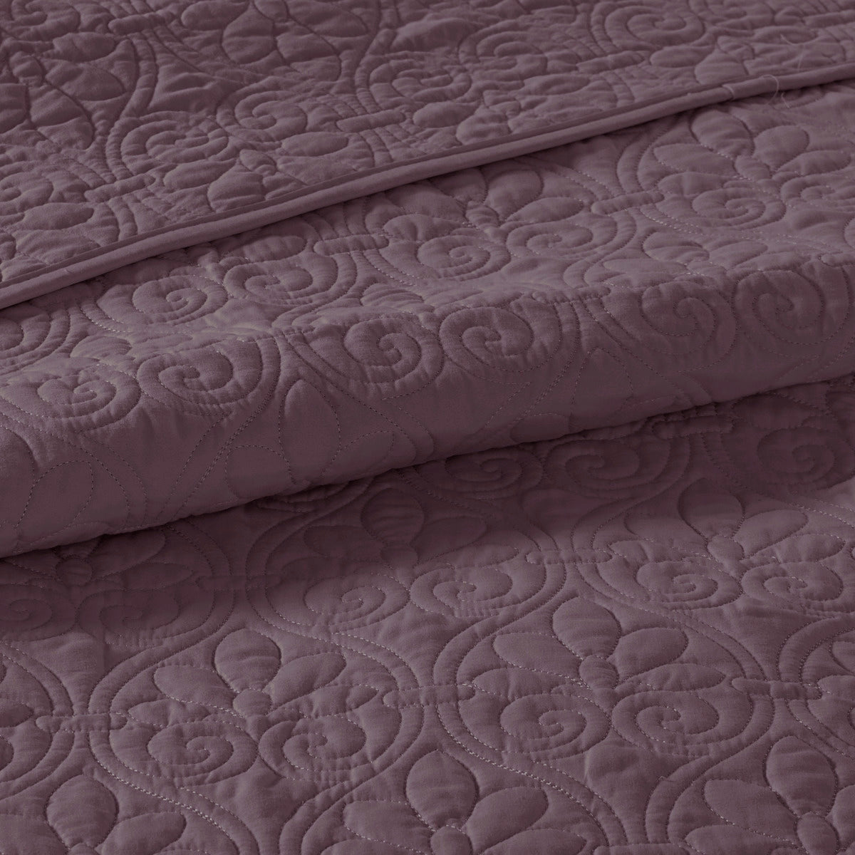 Reversible Bedspread Set Purple Queen