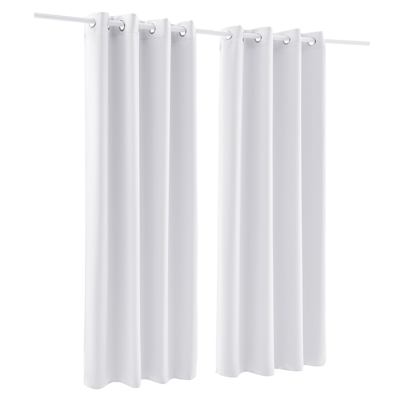 2 Set Blackout Curtain Grommet Window Panel Thermal Insulated Drapes 52x84 inch