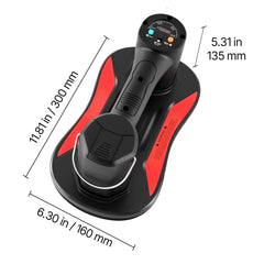 Electric Vacuum Suction Cup, 375 lbs Max Lifting Capacity, Vacuum Glass Lifter with Digital Display, Heavy Duty Tile Suction Cup Tool for Lifting Tile, Granite, Wood, Paver, Drywall, Windows