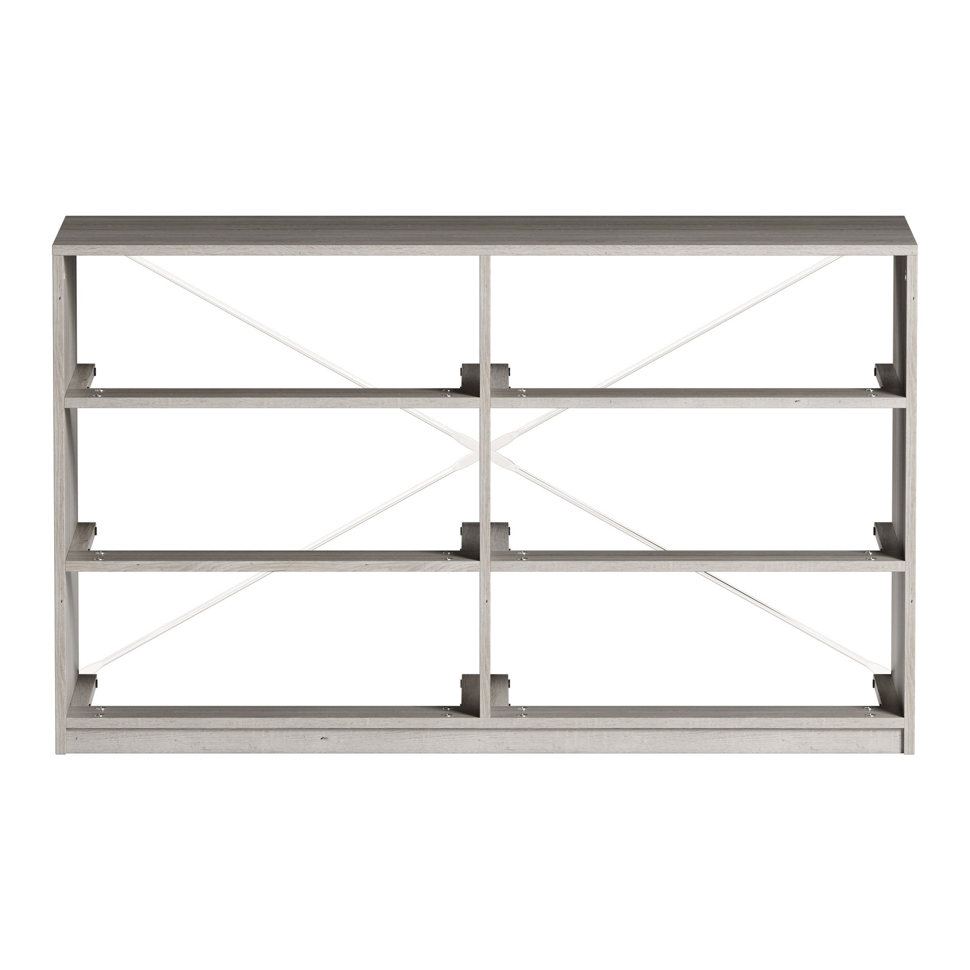 6-Drawer Dresser with Large Fabric Drawers, Grey