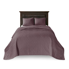 Reversible Quilt Set Purple King/Cal King