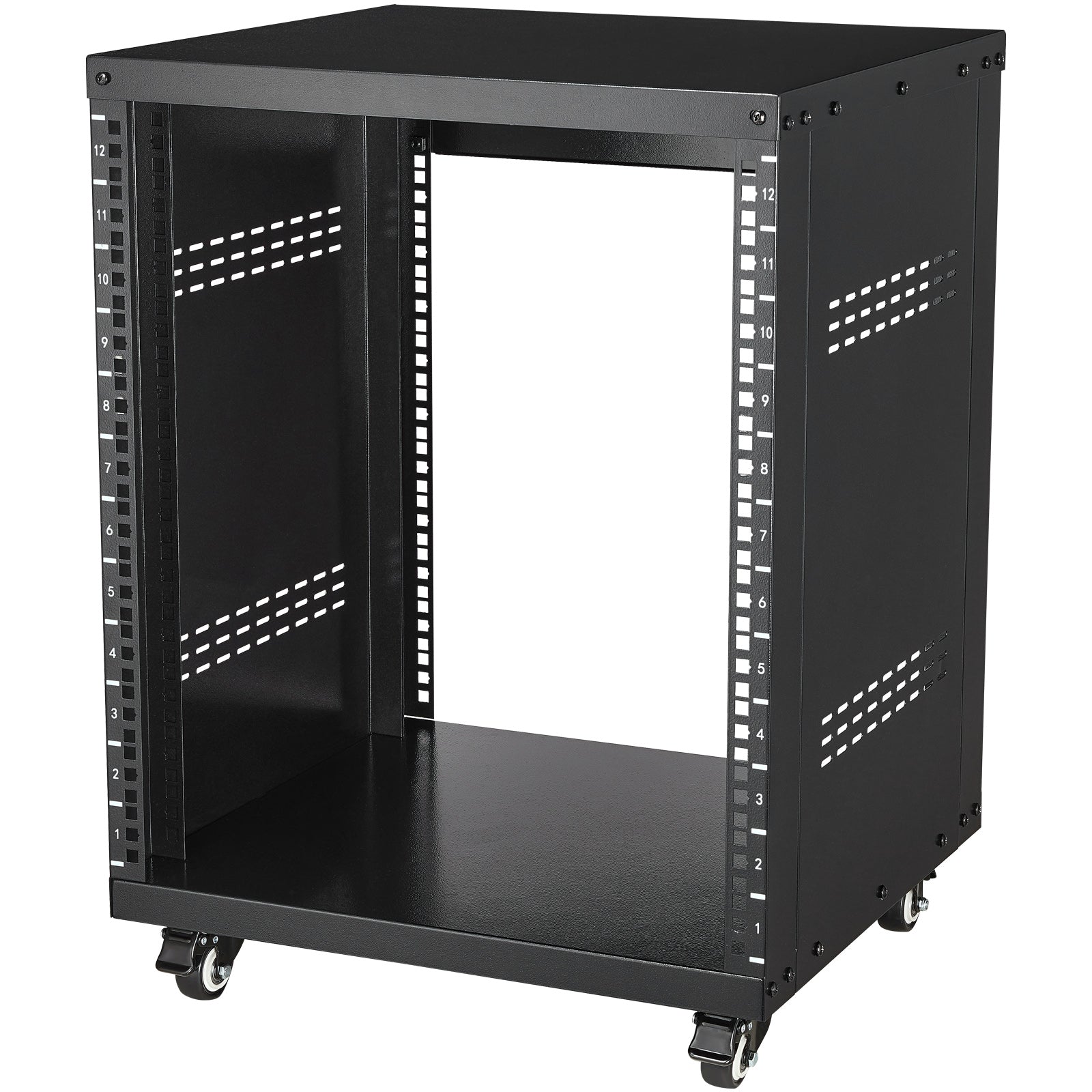 12U AV Rack Stand 500 lbs Capacity Network Stereo Recording Studio Rack
