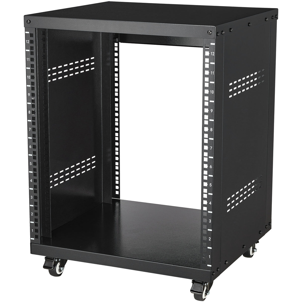 12U AV Rack Stand 500 lbs Capacity Network Stereo Recording Studio Rack