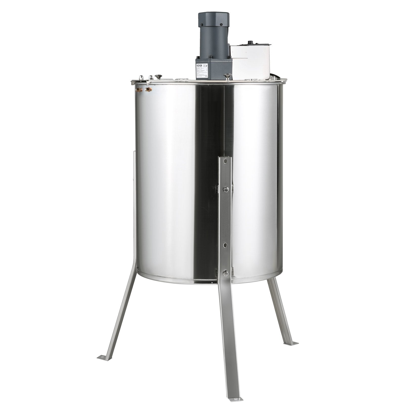 Electric Honey Extractor, 4/8 Frames Honey Spinner Extractor, Stainless Steel Beekeeping Extraction, Apiary Centrifuge Equipment with Height Adjustable Stand, Honeycomb Drum Spinner with Lid