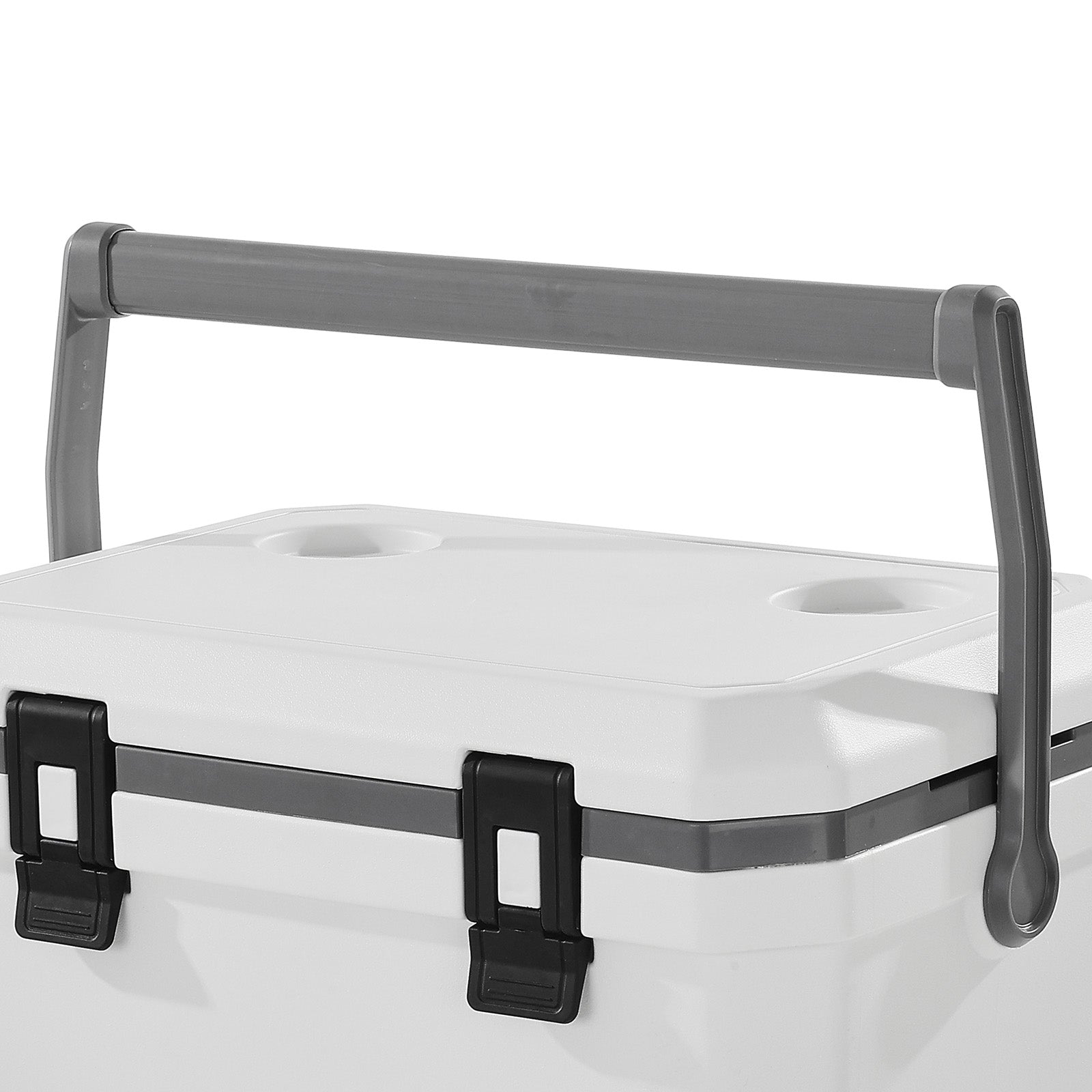 Portable Cooler 38 QT Insulated Hard Cooler 54 Can Capacity with Cup Holder