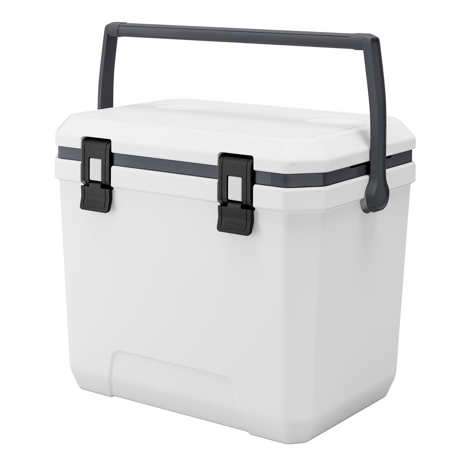 Portable Cooler 38 QT Insulated Hard Cooler 54 Can Capacity with Cup Holder