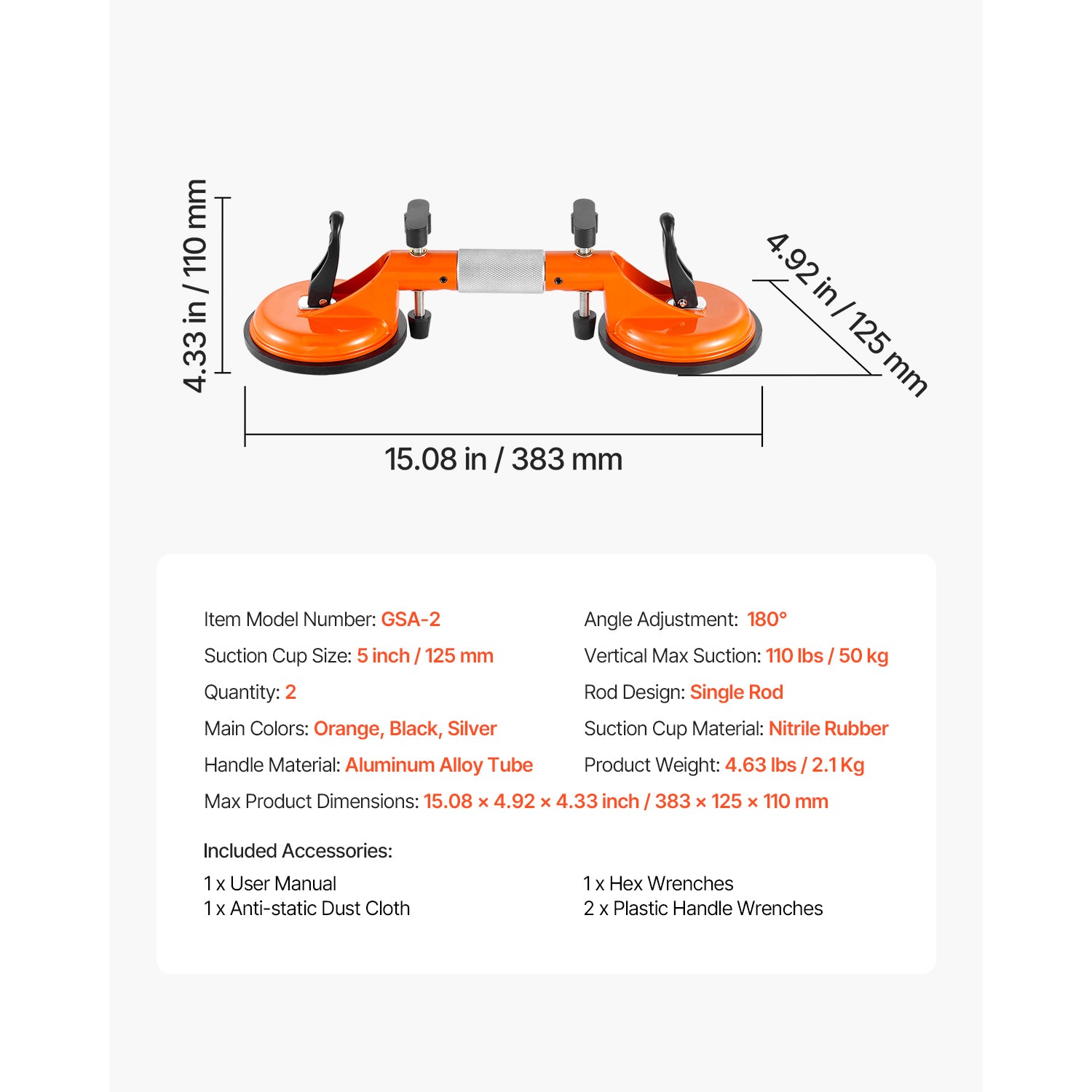 Seamless Seam Setter 5" Suction Cup for Countertop Seam Joining & Leveling