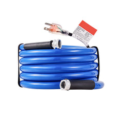 15ft Heated Water Hose for RV, Heated Drinking Water Hose Antifreeze to -45°F, Automatic Self-regulating, 5/8" I.D. with 3/4" GHT Adapter, Lead and BPA Free
