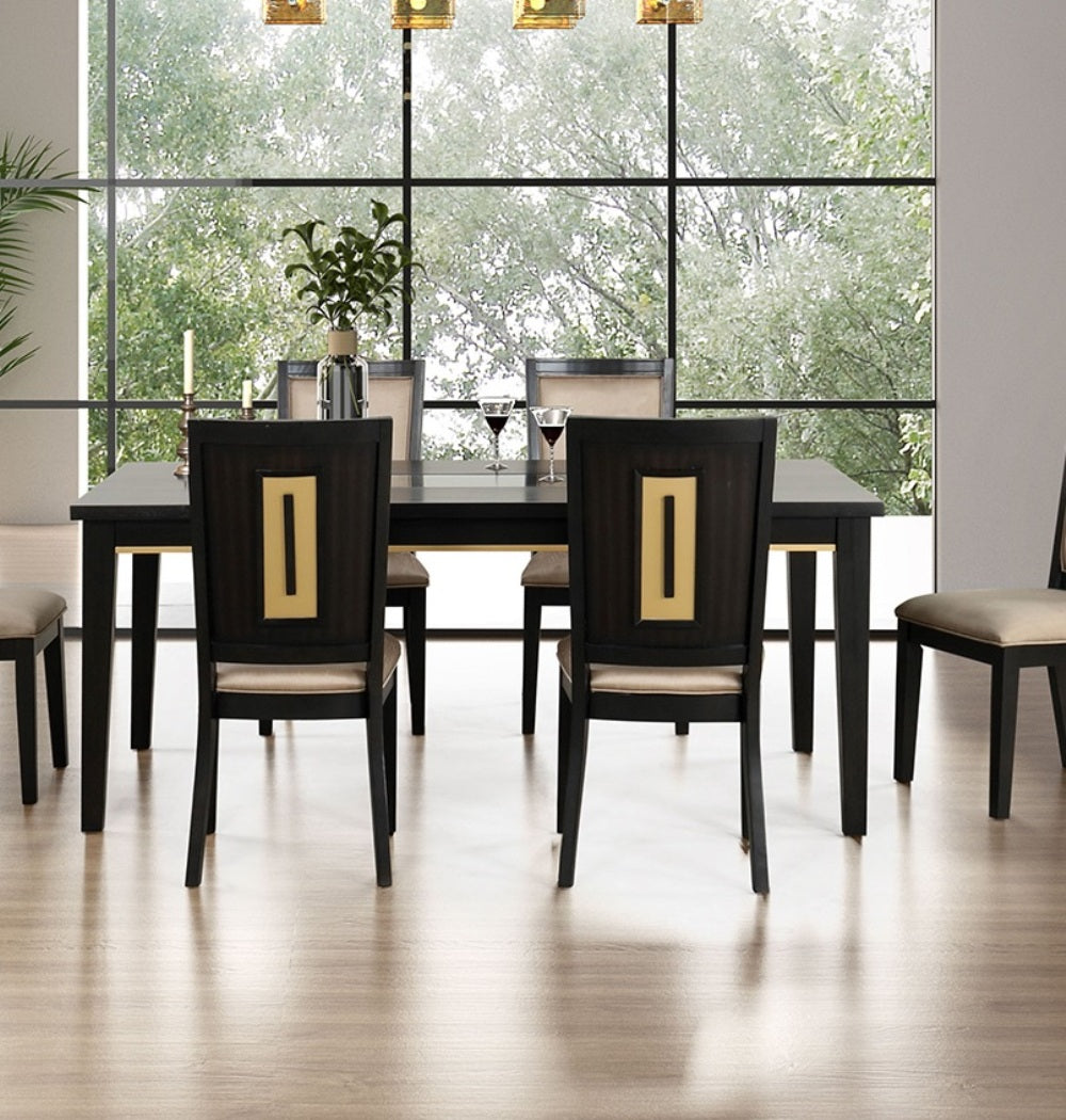 Contemporary Espresso Set of 2pc Dining Side Chairs Kitchen Dining Room Furniture