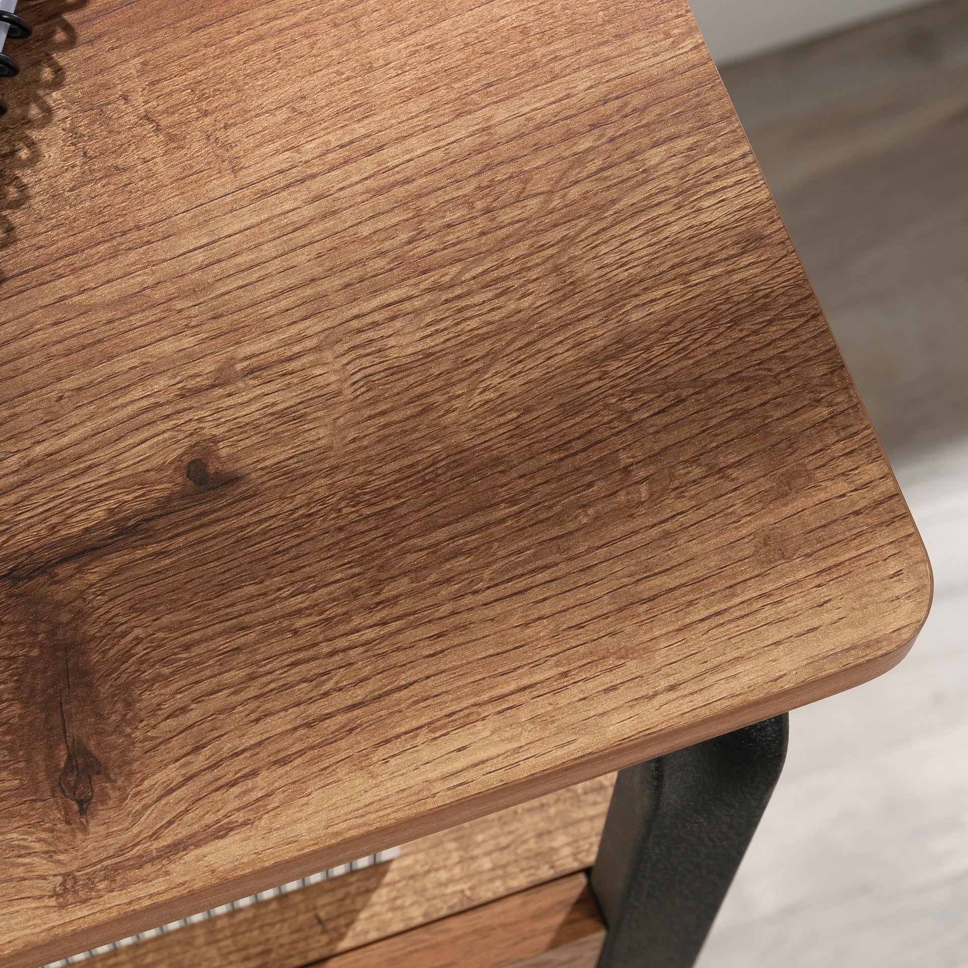 Desk with Organized Storage, Oak finish