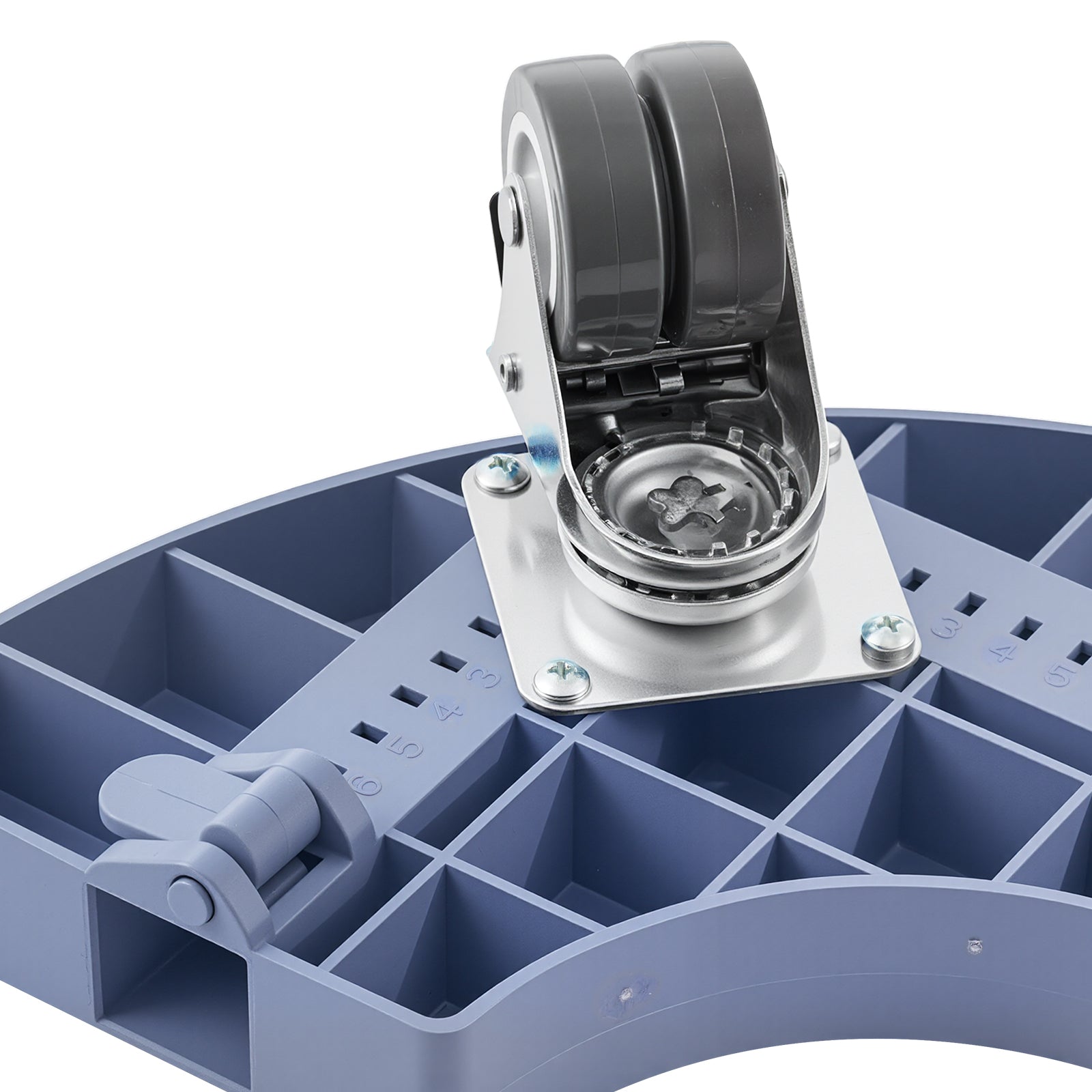Round Trash Can Dolly 15-22.8 in Adjustable Plastic Bin Dolly 400lbs Heavy Duty
