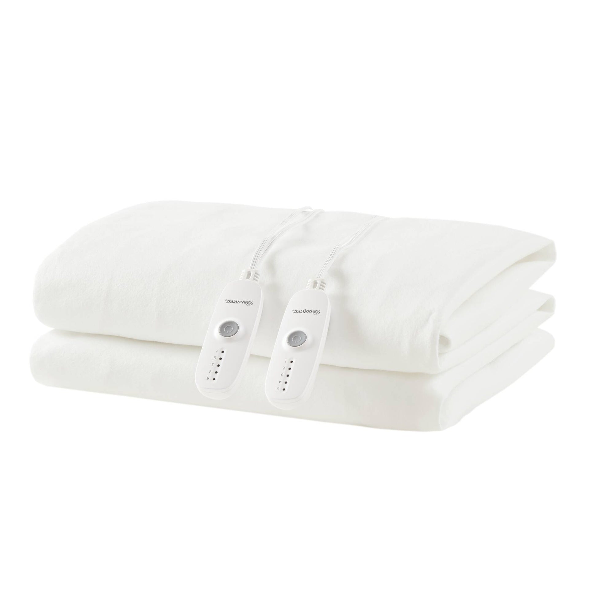 1-Piece Cal King Heated Mattress Pad,White