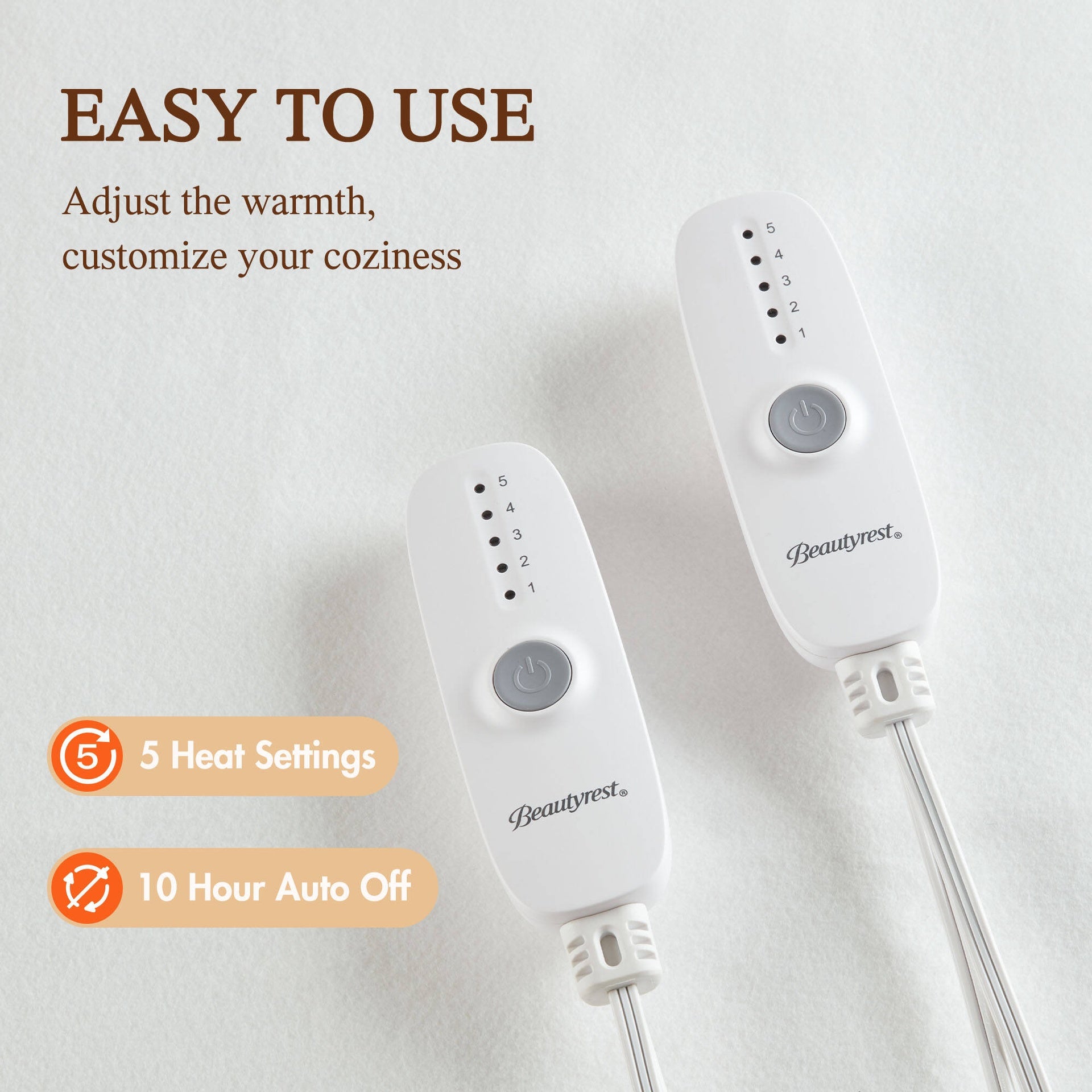 1-Piece Cal King Heated Mattress Pad,White