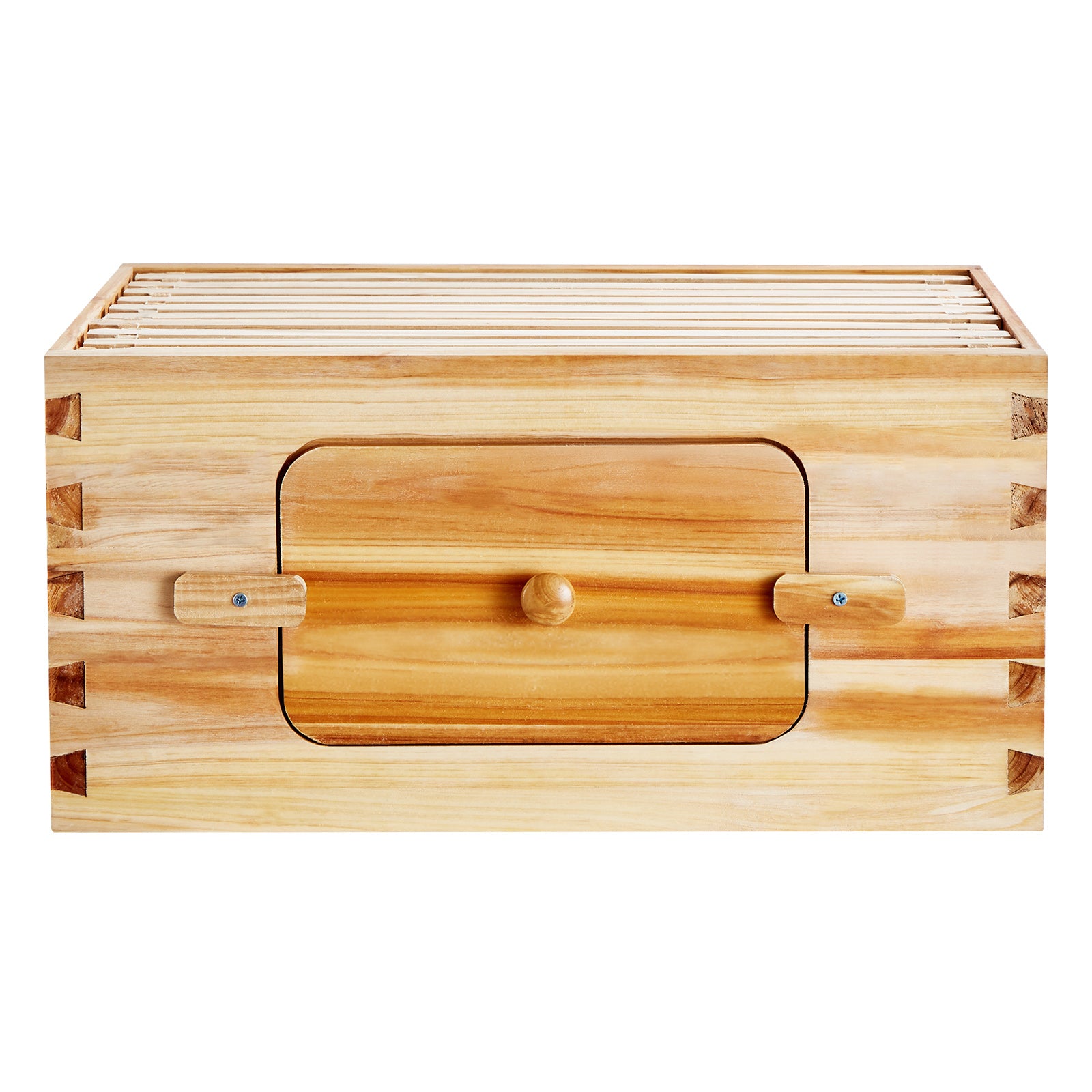 Bee Hive Deep Box Starter Kit, 100% Beeswax Coated Natural Cedar Wood, Langstroth Beehive Kit with 10 Frames and Foundations, Transparent Acrylic Bee Windows for Beginners and Pro Beekeepers