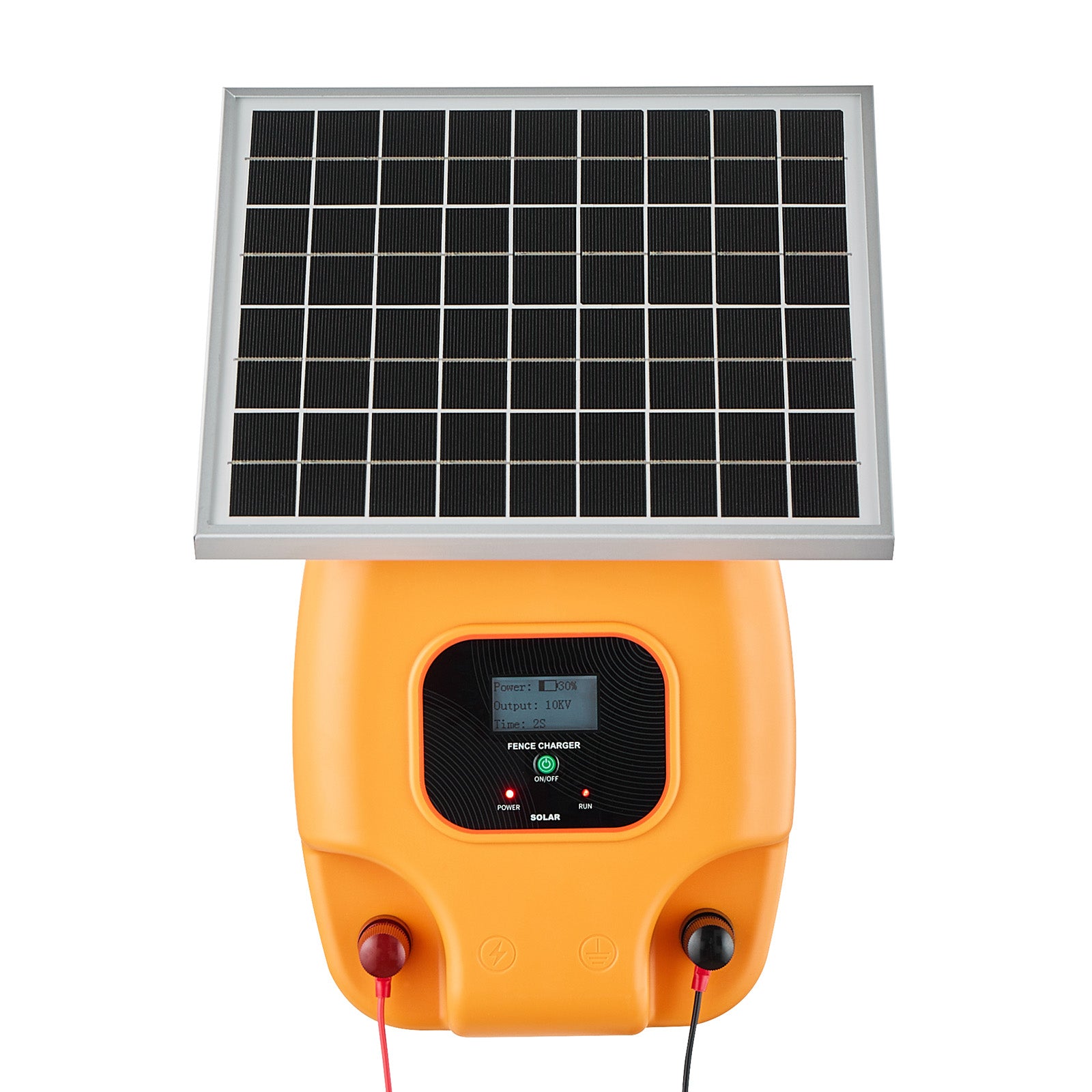 0.3J 8kV Solar Fence Charger 1.86 Miles Electric Fence Energizer for Livestock