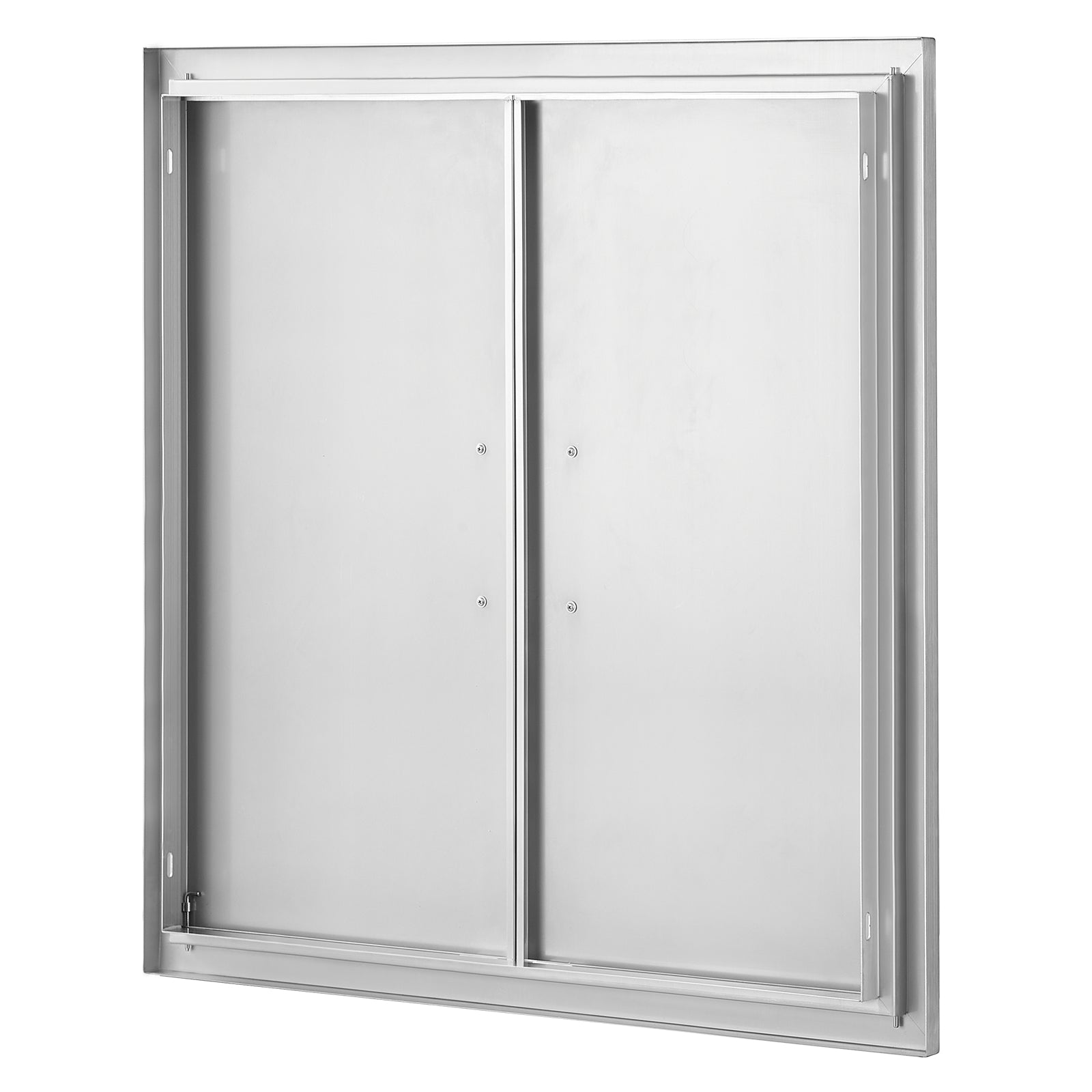 BBQ Access Door, 31W x 31H Inch Double Outdoor Kitchen Door, Stainless Steel Flush Mount Door, Wall Vertical Door with Handles, for BBQ Island, Grilling Station, Outside Cabinet