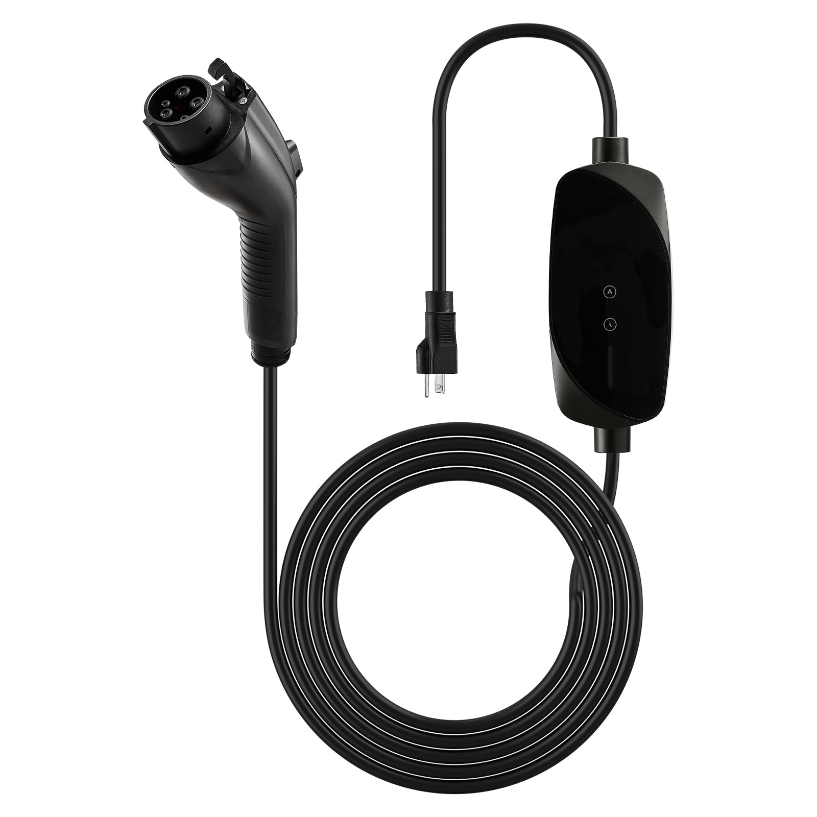 Level 1&2 EV Charger Portable Charger 16A Adjustable Current 120V 240V with LCD