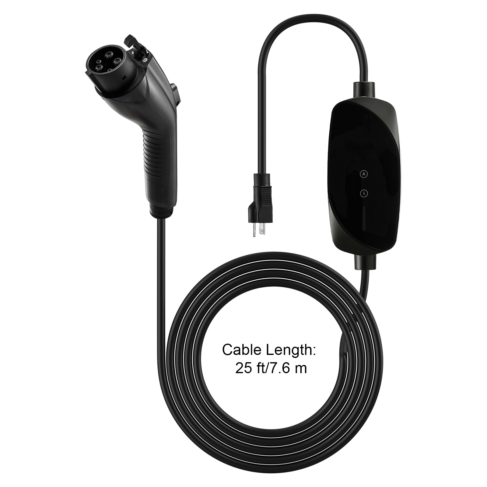 Level 1&2 EV Charger Portable Charger 16A Adjustable Current 120V 240V with LCD