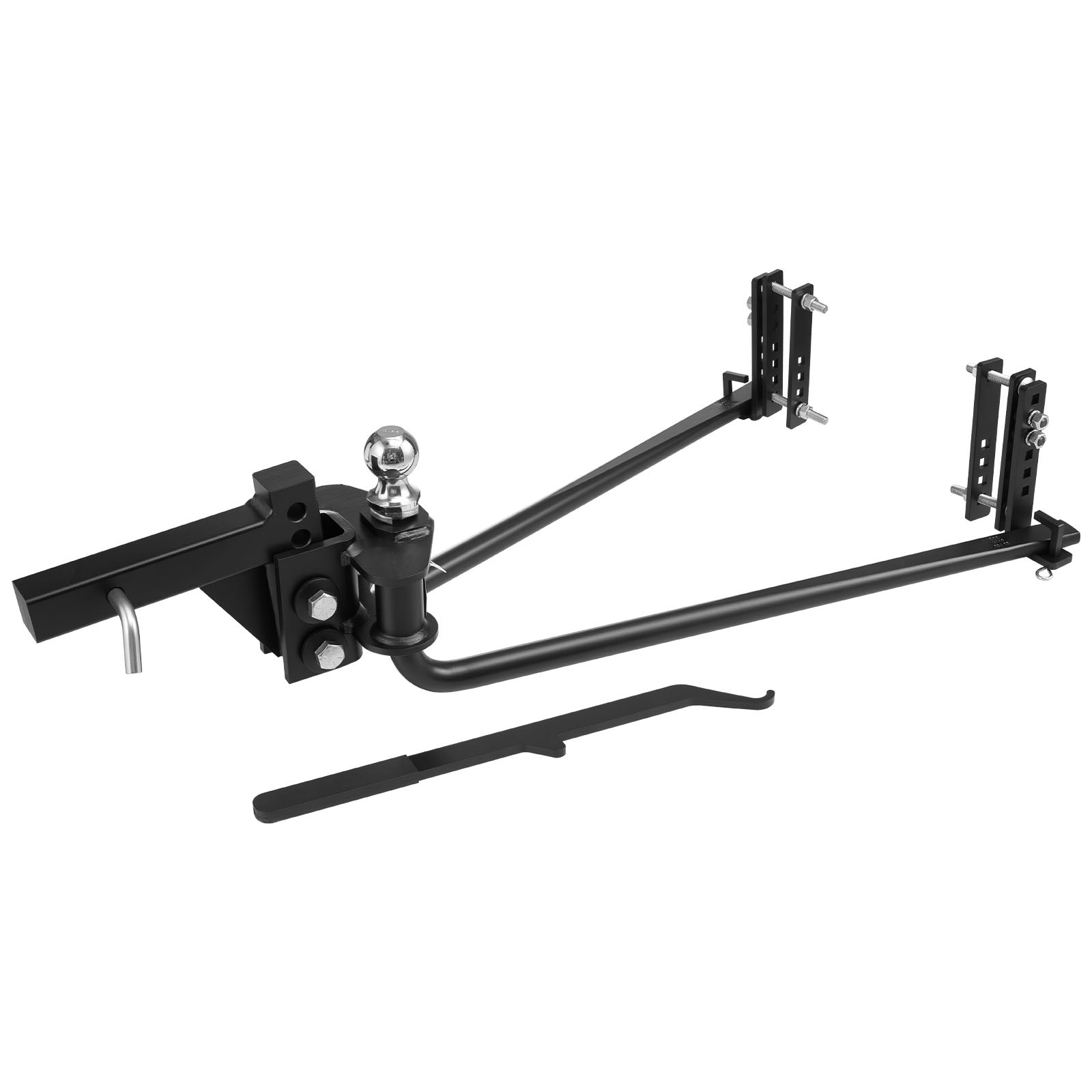 Weight Distribution Hitch, 8000 lbs Max Towing & 800 lbs Max Tongue, Weight Distributing Hitches Kit with Sway Control Includes 2 in Shank & 2-5/16 in Ball, Load Leveling Hitch for Trailers