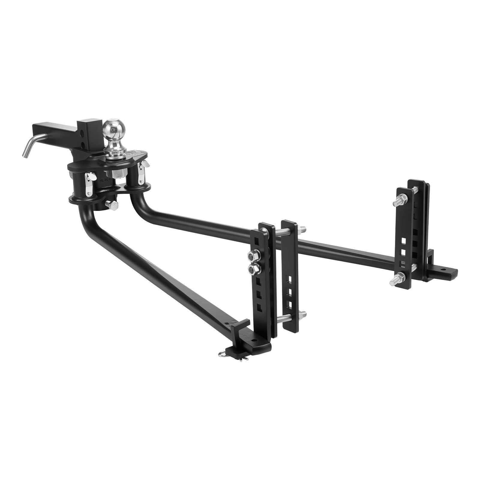 Weight Distribution Hitch, 8000 lbs Max Towing & 800 lbs Max Tongue, Weight Distributing Hitches Kit with Sway Control Includes 2 in Shank & 2-5/16 in Ball, Load Leveling Hitch for Trailers