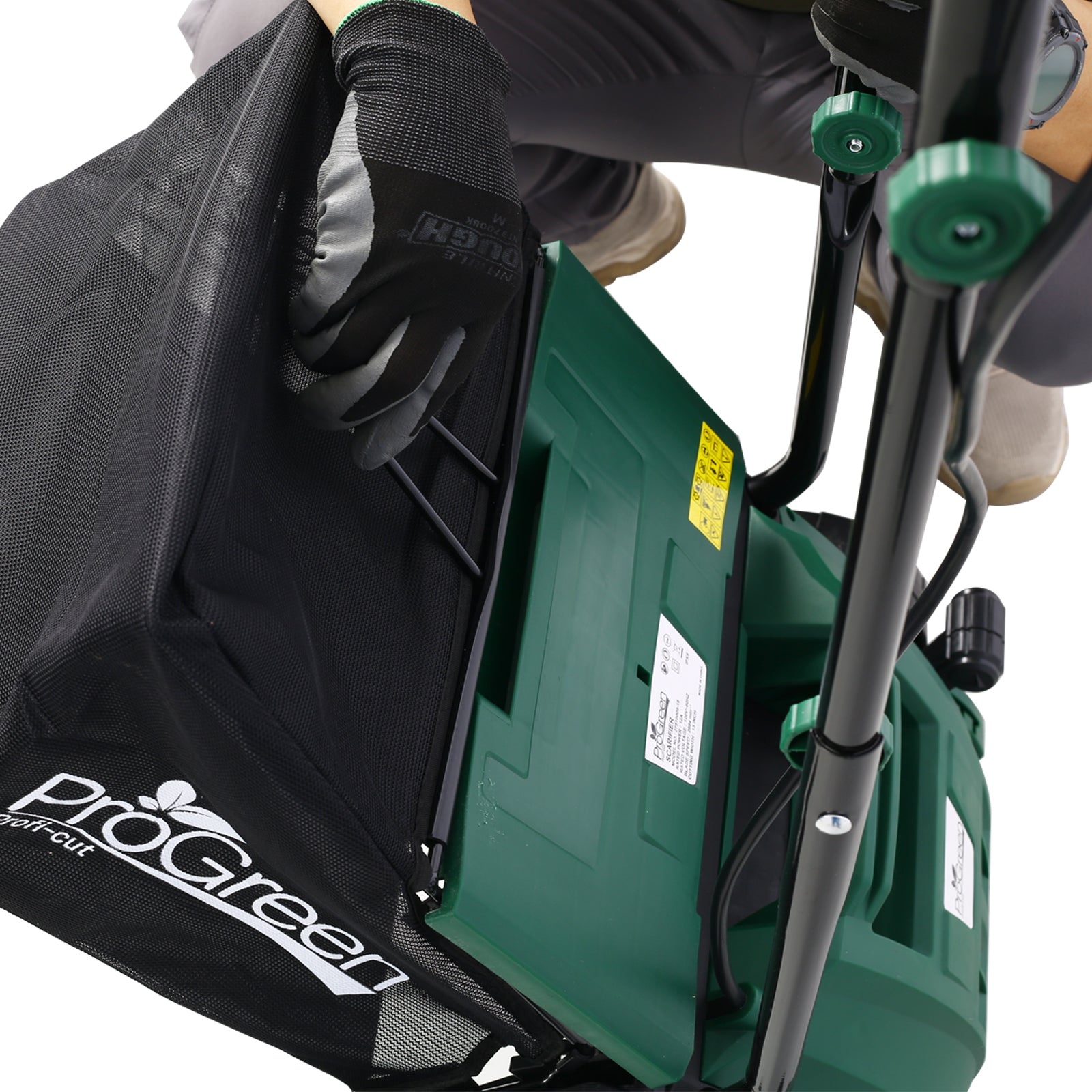 Garden Scarifier, 2-in-1 13INCH Dethatcher Scarifier,12 Amp Electric Lawn Dethatcher,Removable Collection Bag extra large 31.7QT, CUS Certificated