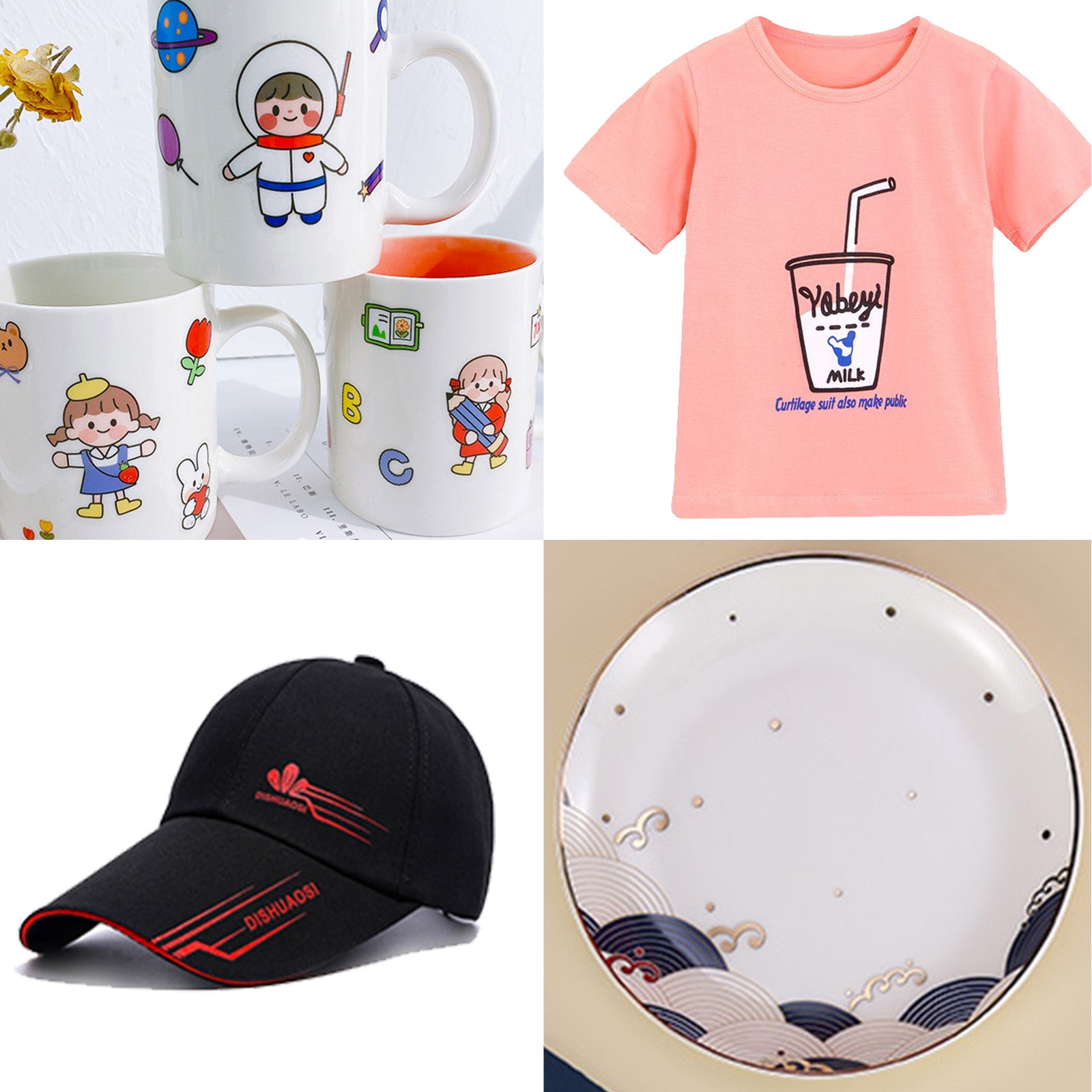 Heat Press Machine 15x15Inch 8pcs 1050W Combo Digital Multifunctional Sublimation Heat Transfer Machine Dual LED Display for T Shirts Hat Mug Cap Plate Swing Away Design