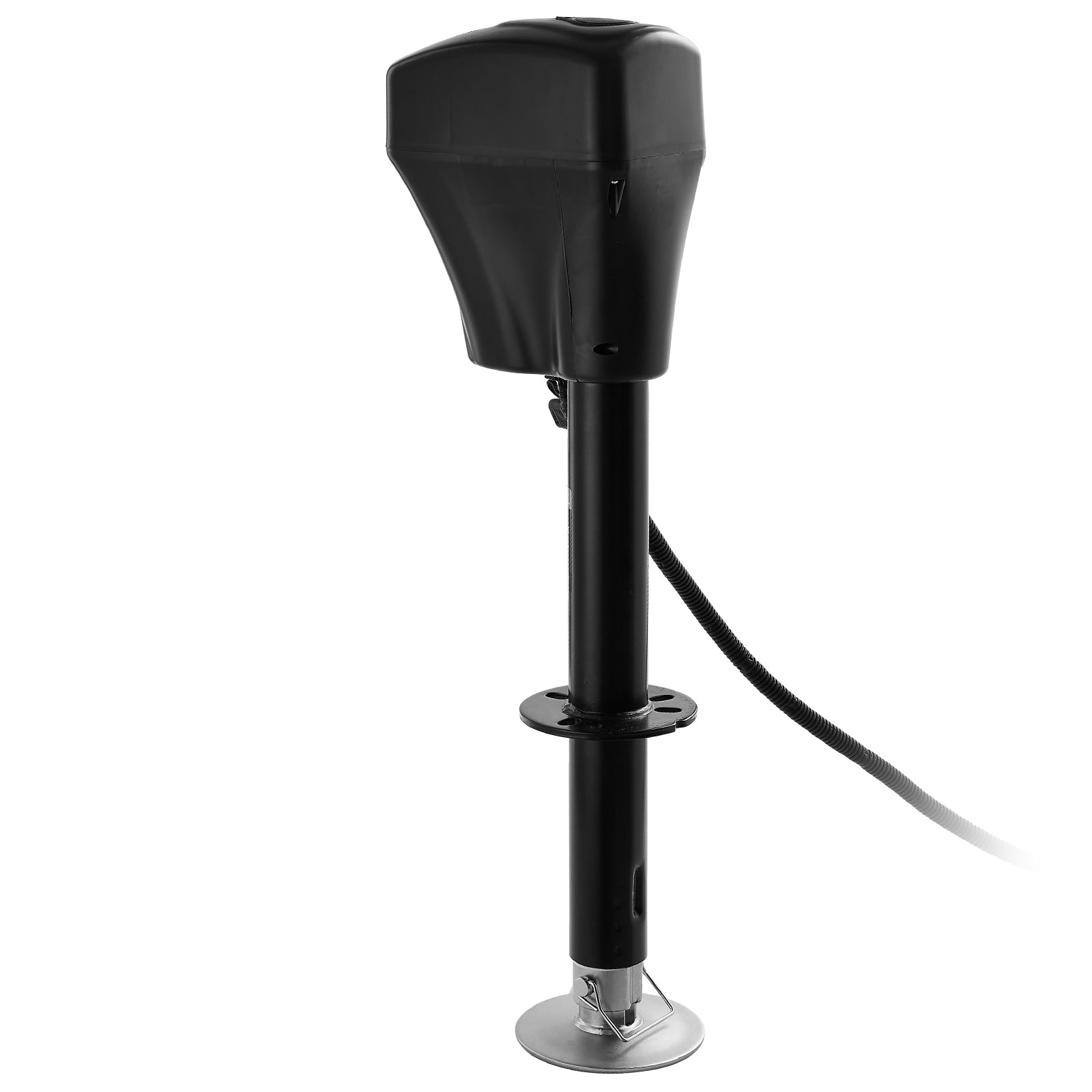 Electric Trailer Jack 5000 lbs Power Tongue Jack for RV Trailer & Camper Black With a 7-pin Trailer Connector