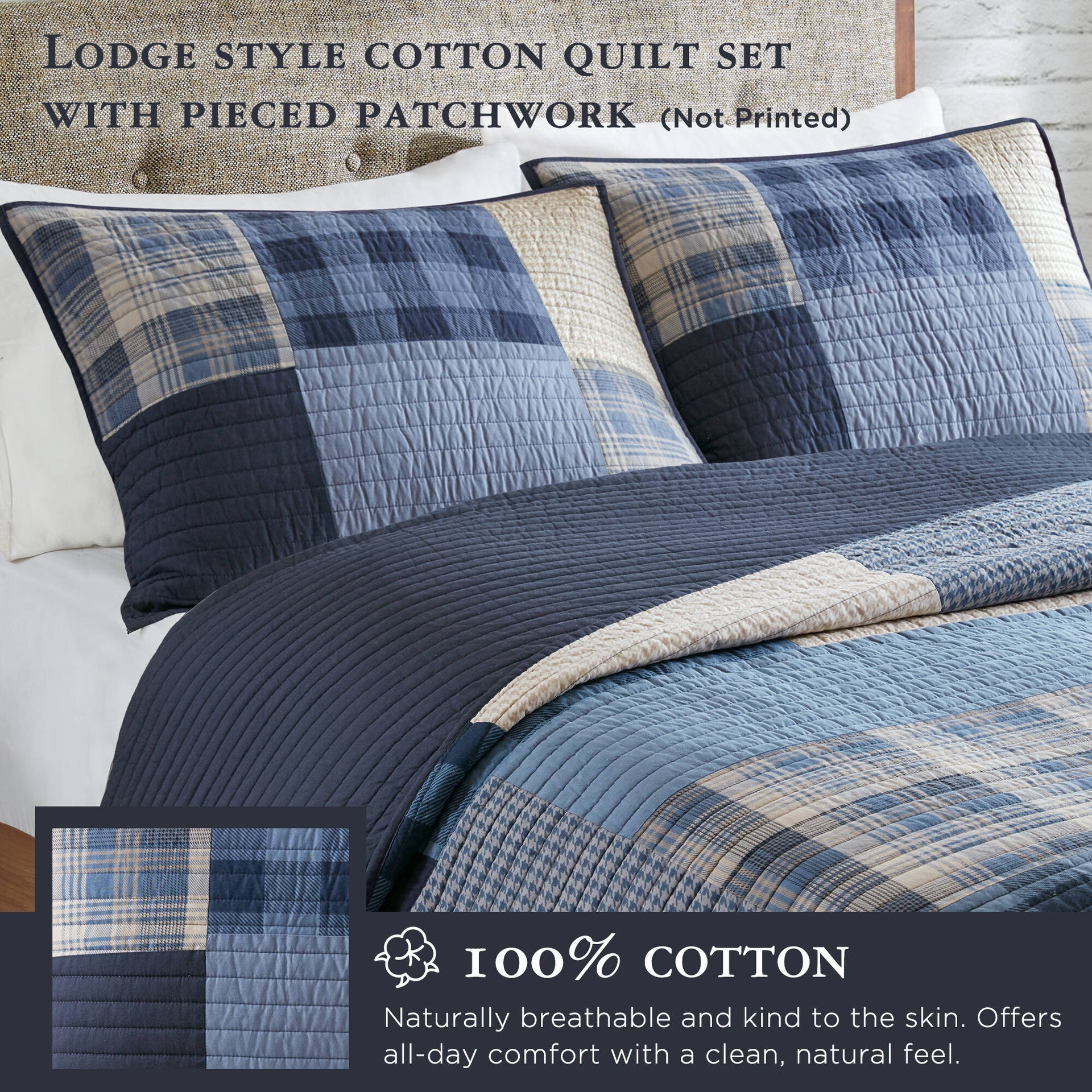 3-Piece King/Cal King Quilt Mini Set