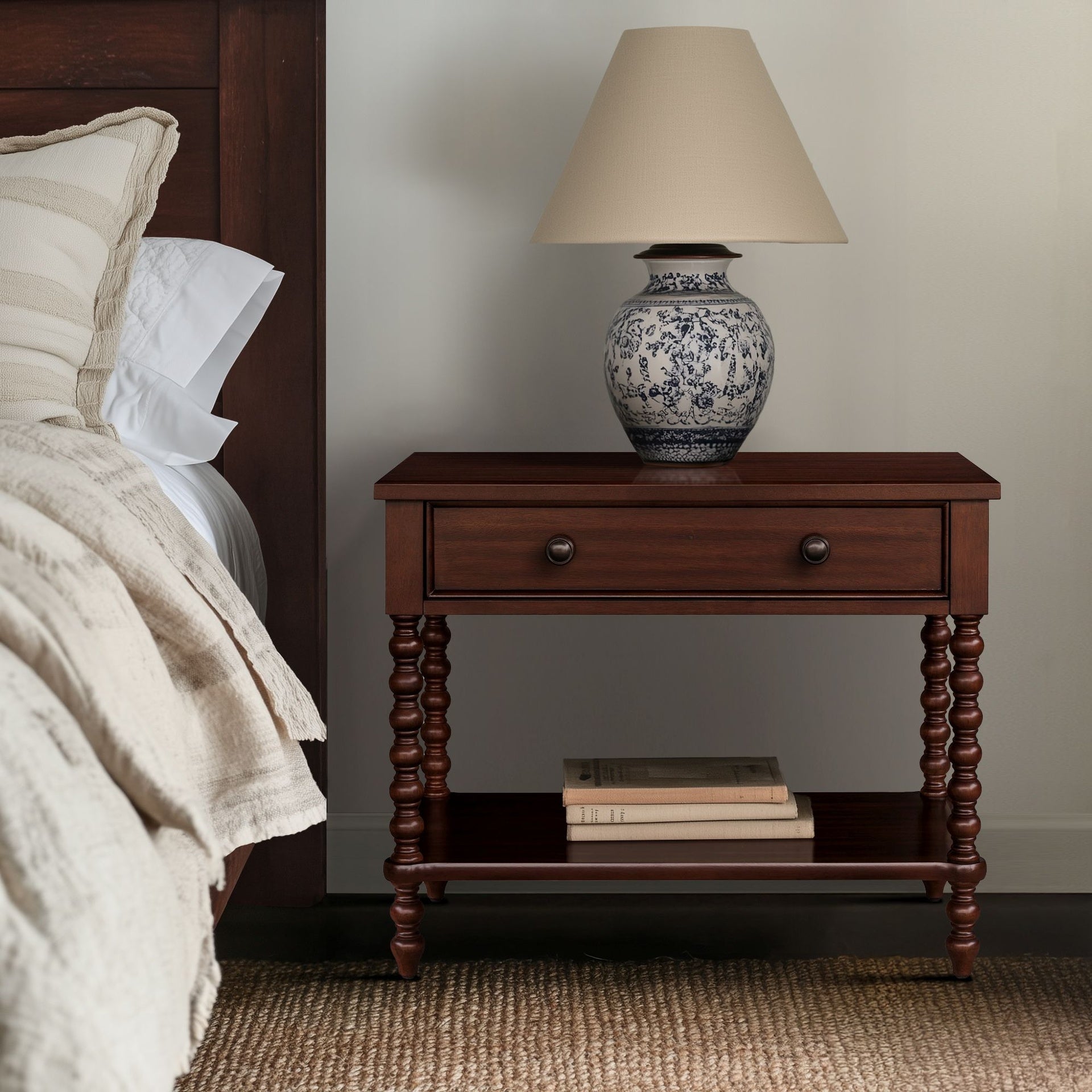 Beckett Large Nightstand, Morocco Brown
