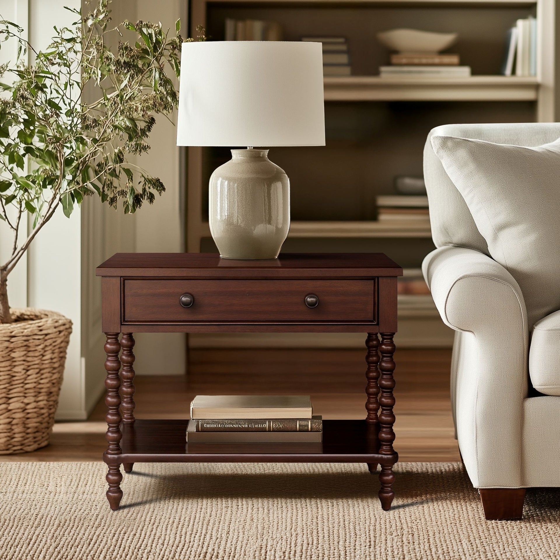 Beckett Large Nightstand, Morocco Brown