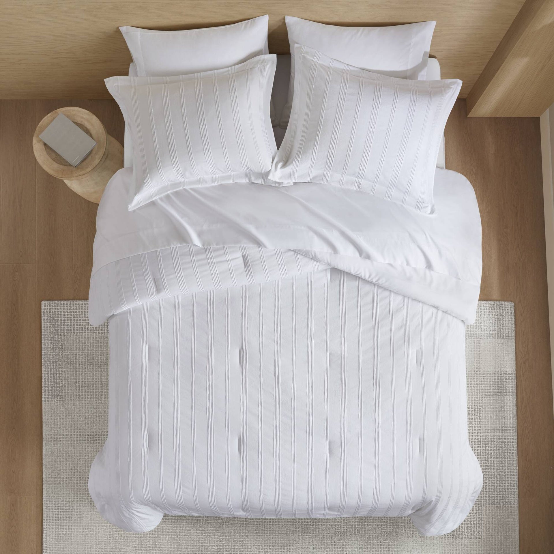 7-Piece Full Woven Striped Comforter Set