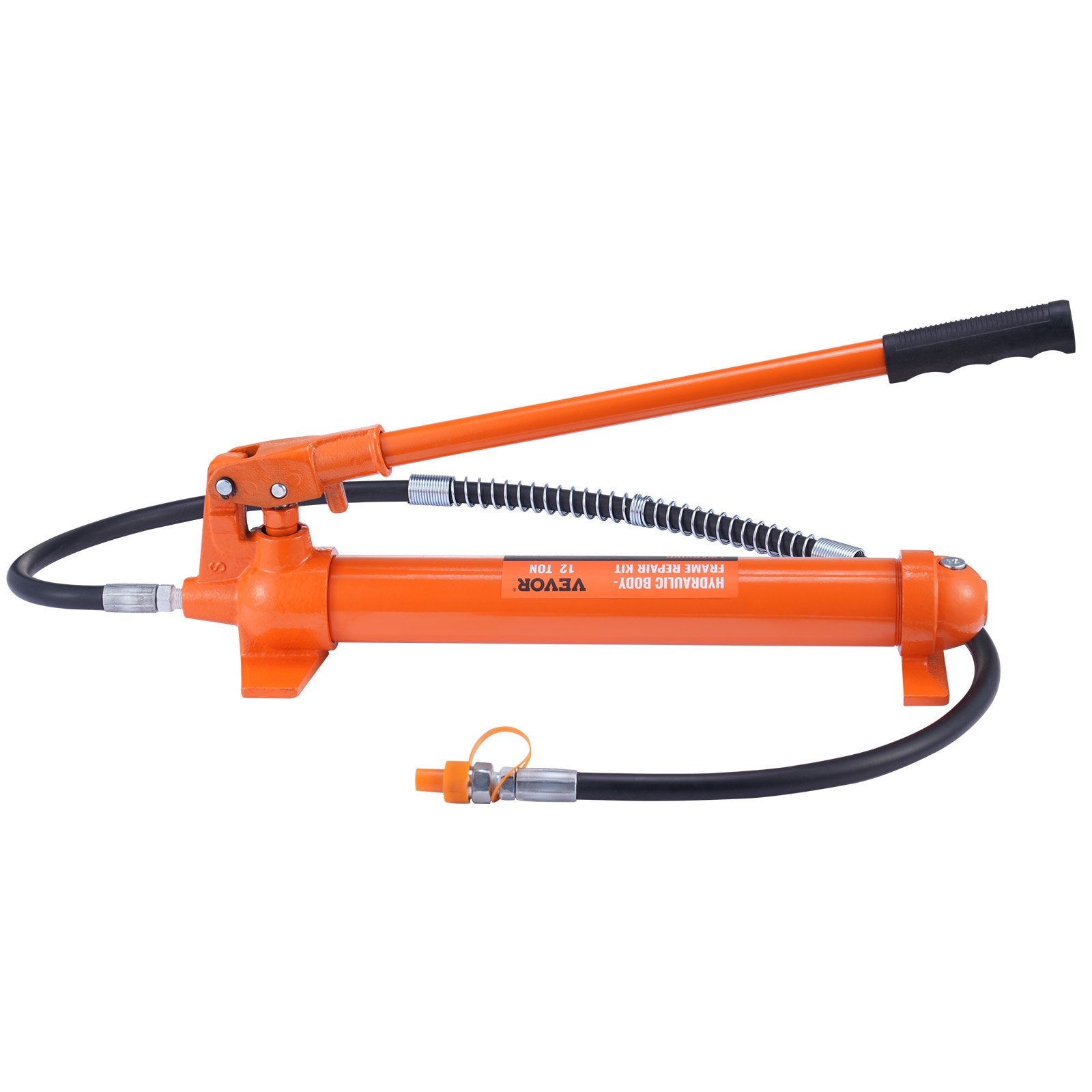 12 Ton Porta Power Kit, Hydraulic Ram with Pump with 4.6 ft/1.4 m Oil Hose, Portable Hydraulic Jack with Storage Case for Automotive, Garage, Farm, Mechanic (26455 LBS)