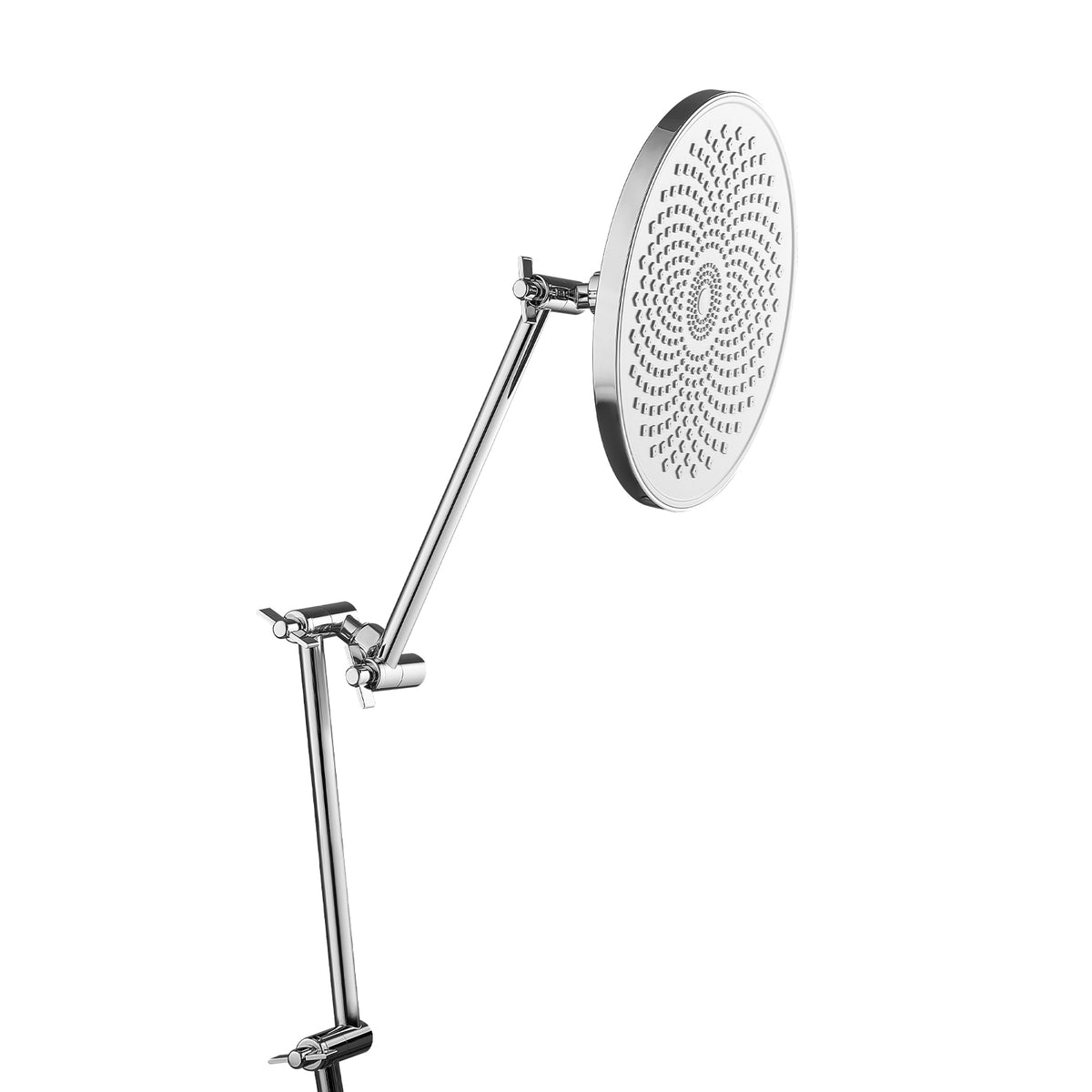 Shower Head Extension Arm Extender 11 in Adjustable Angle Height G1/2 Universal