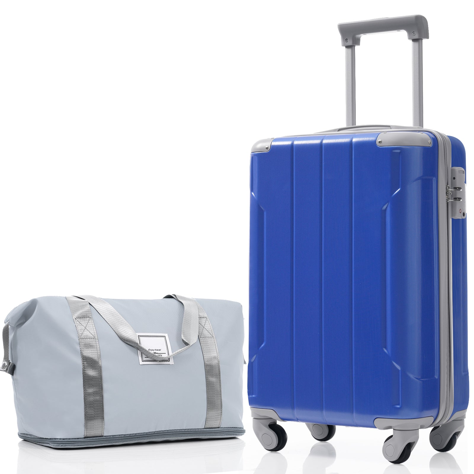 20 Inch Carry On Luggage Set 3 Piece with Spinner Wheels, Lightweight Hardshell ABS Suitcase for Weedend Getaways, Business Travel