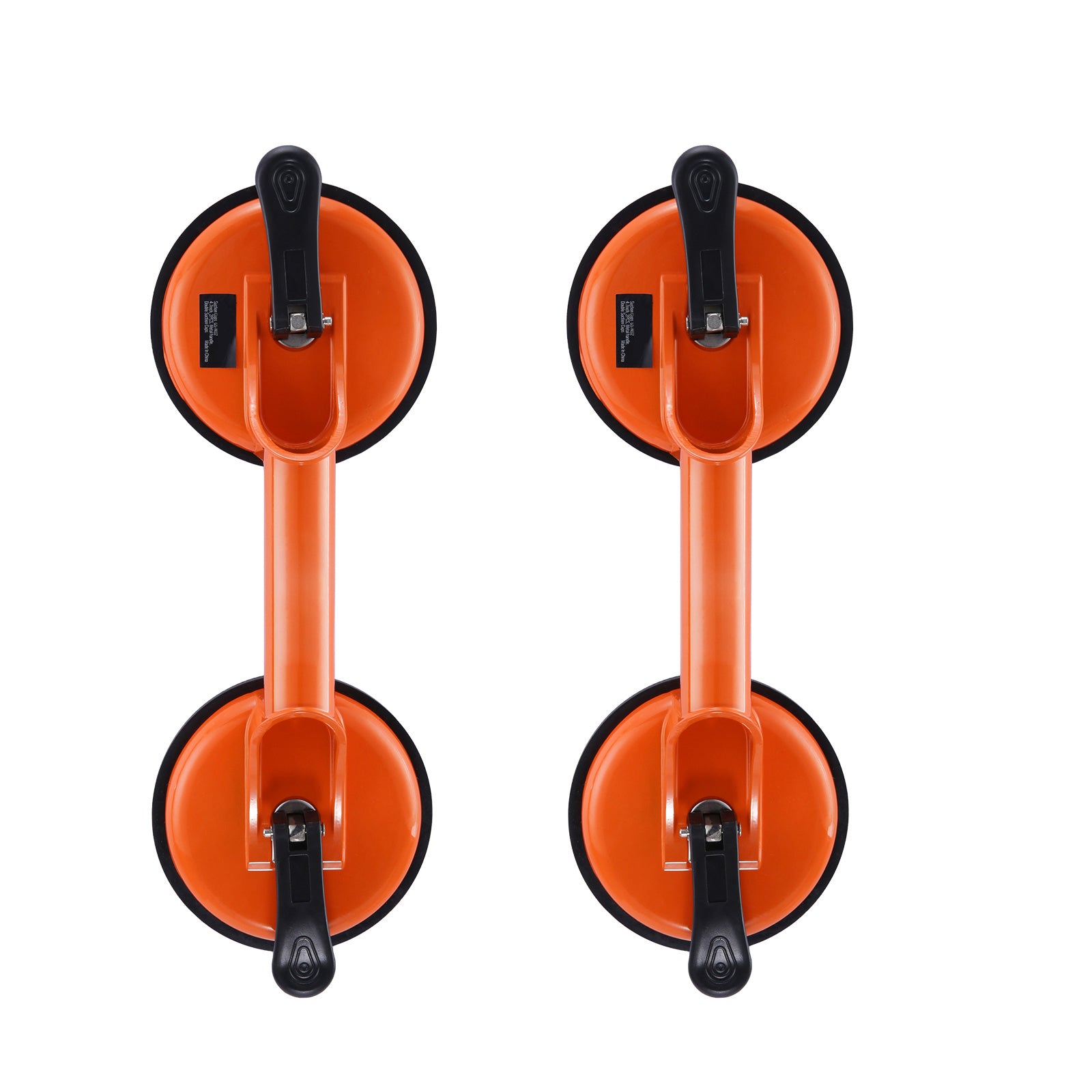 Glass Suction Cup, 4.7" 2 Pack 330 lbs Load Capacity, Vacuum Suction Cup with Aluminum Handle, Heavy Duty Industrial Suction Cup Lifter Tool for Glass, Granite, Tile, Metal, Wood Panel Lifting