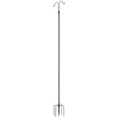 Double Shepherds Hook 8 Pack 92 Inch Heavy Duty Bird Feeder Pole