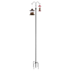 Double Shepherds Hook 8 Pack 92 Inch Heavy Duty Bird Feeder Pole
