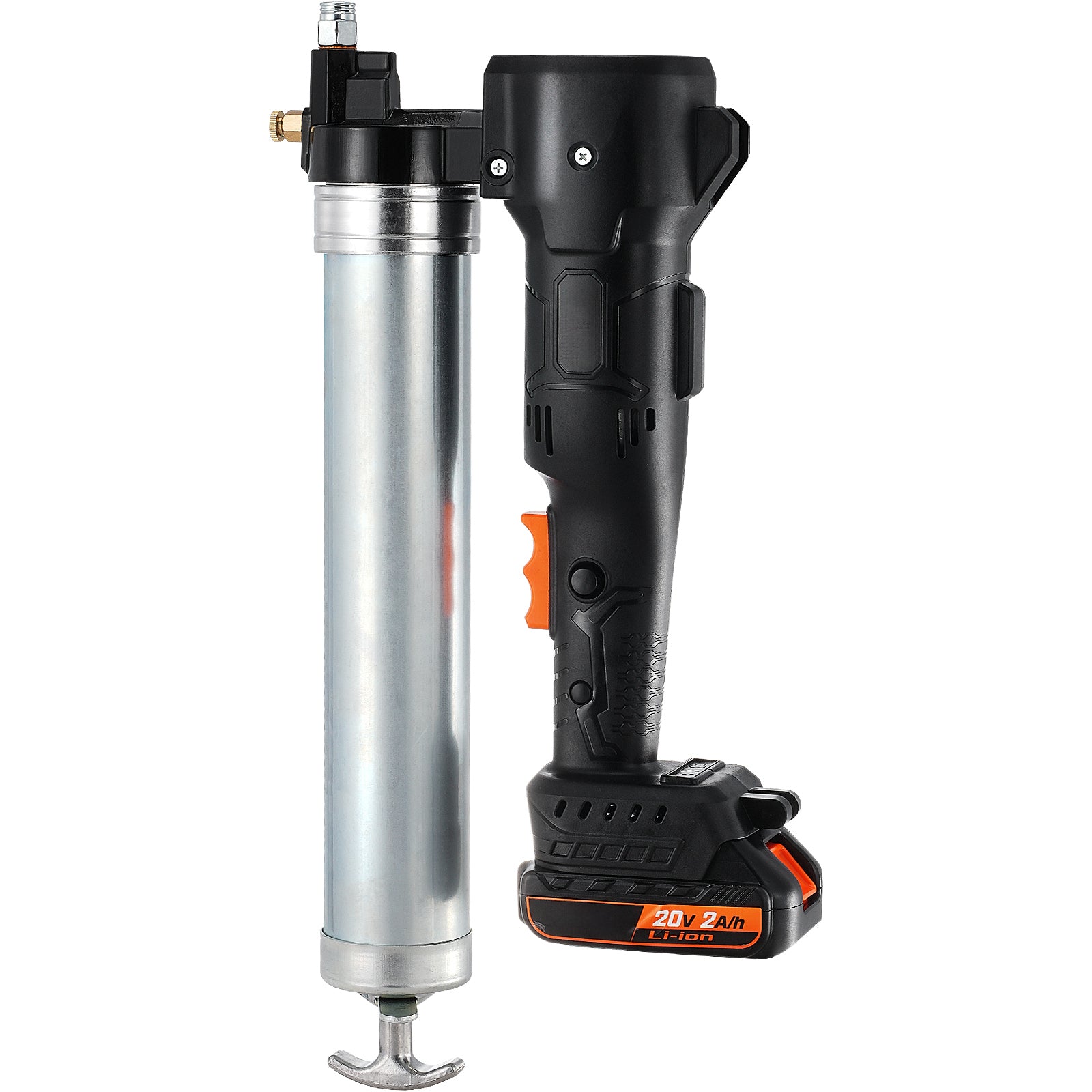 Cordless Grease Gun, 20-Volt, 10,000 PSI, 39" Long Hose, Electric Grease Gun Kit Professional High Pressure Battery Powered Grease Gun with Carrying Case, Two Batteries & Charger Included, Black