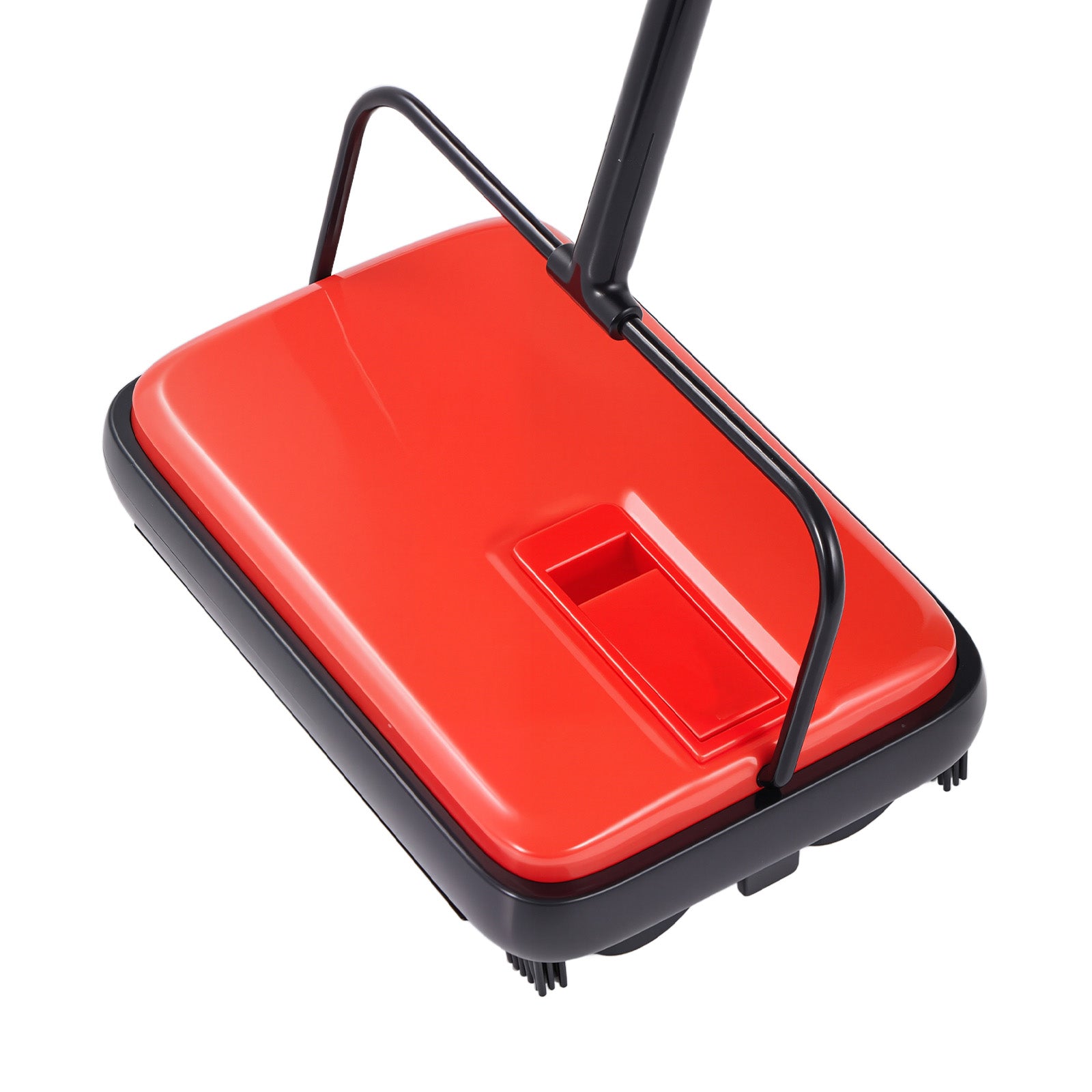 Carpet Sweeper,  6.7  in Sweeping Paths, Floor Sweeper Manual Non Electric, 300 ml Dustbin Capacity with Comb for Home Office Rugs Hardwood Surfaces Wood Floors Laminate, Cleans Dust Pet Hair