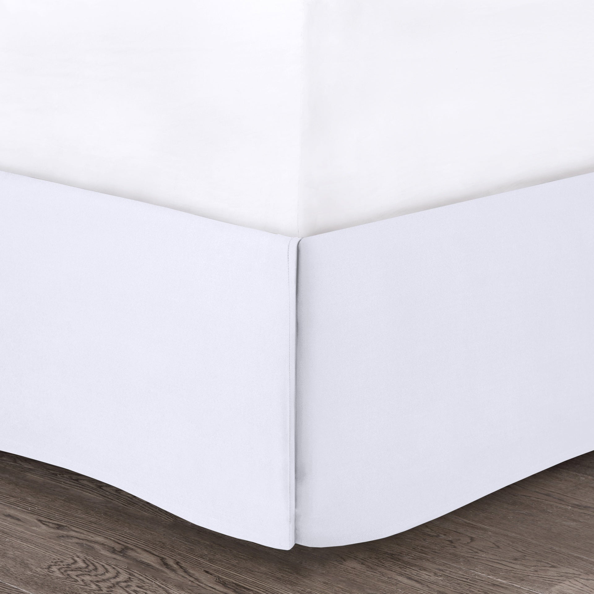 5 Piece Microfiber Ruffled Comforter Set White King