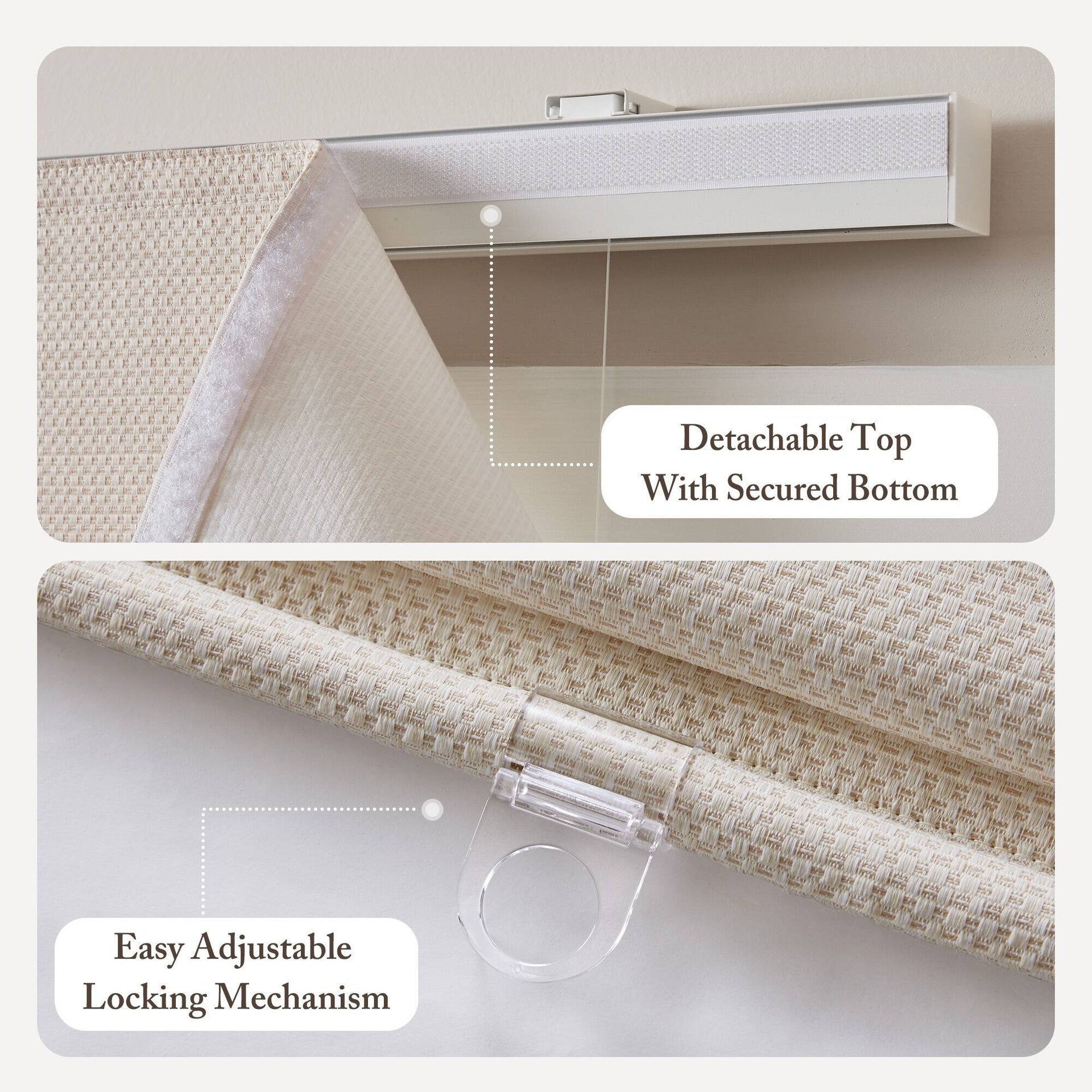 1PC 35x64" Cordless Roman Blind  Galen Matte fabric