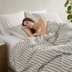3 PCS Queen Duvet Set Tan